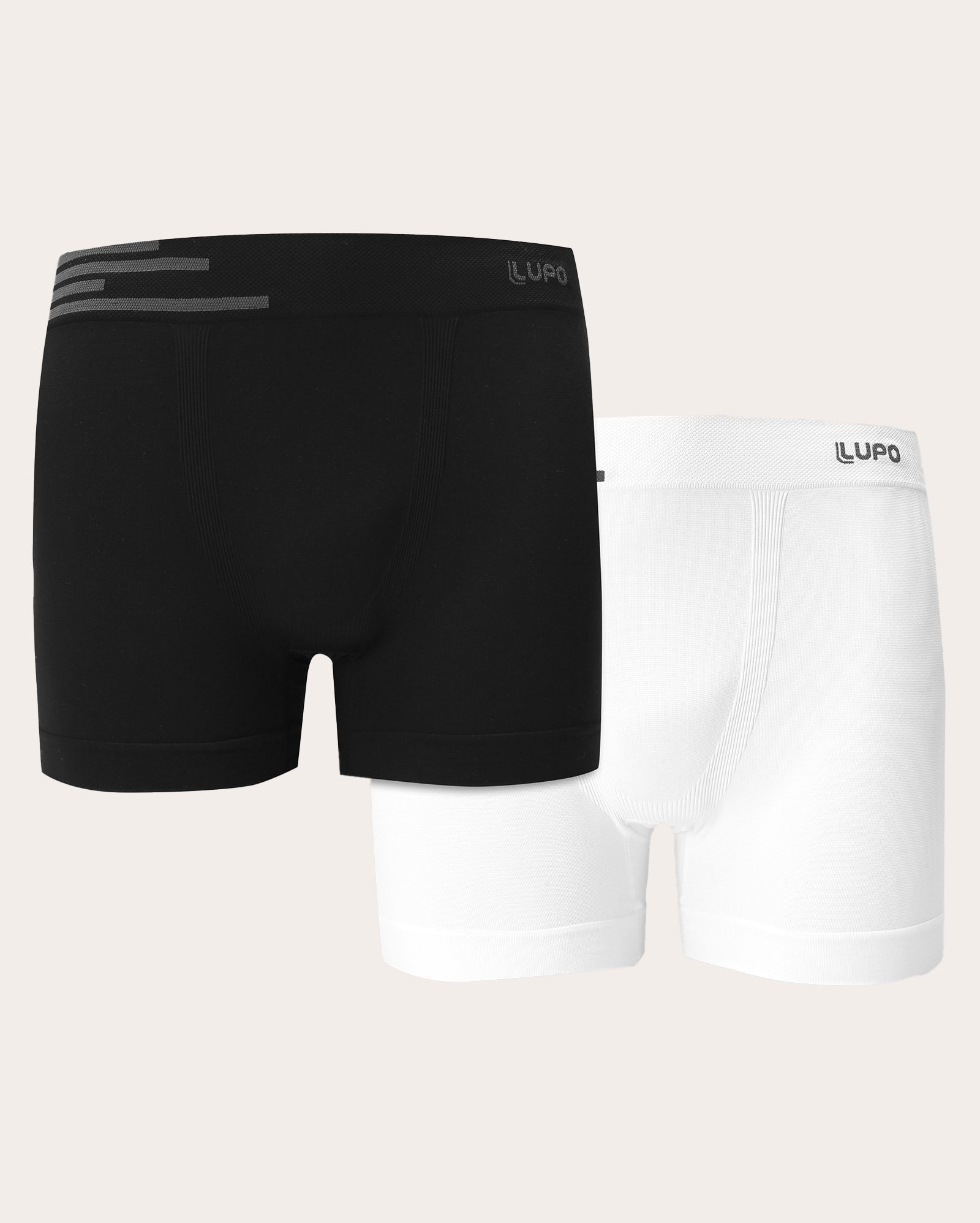 Kit cueca boxer 6 peças lisas multicor | Lupo