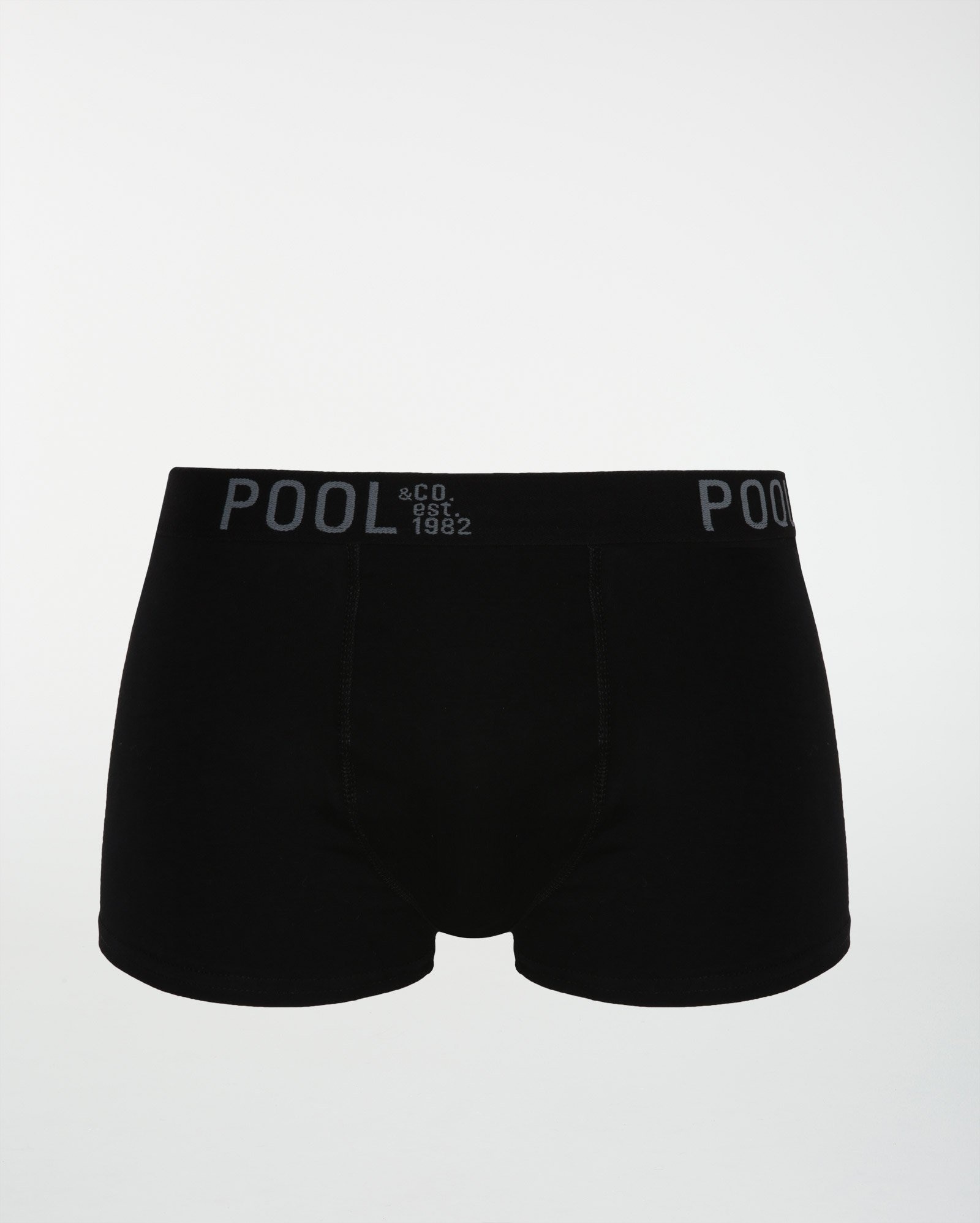 Kit cueca boxer 5 peças masculina malha preta | Pool