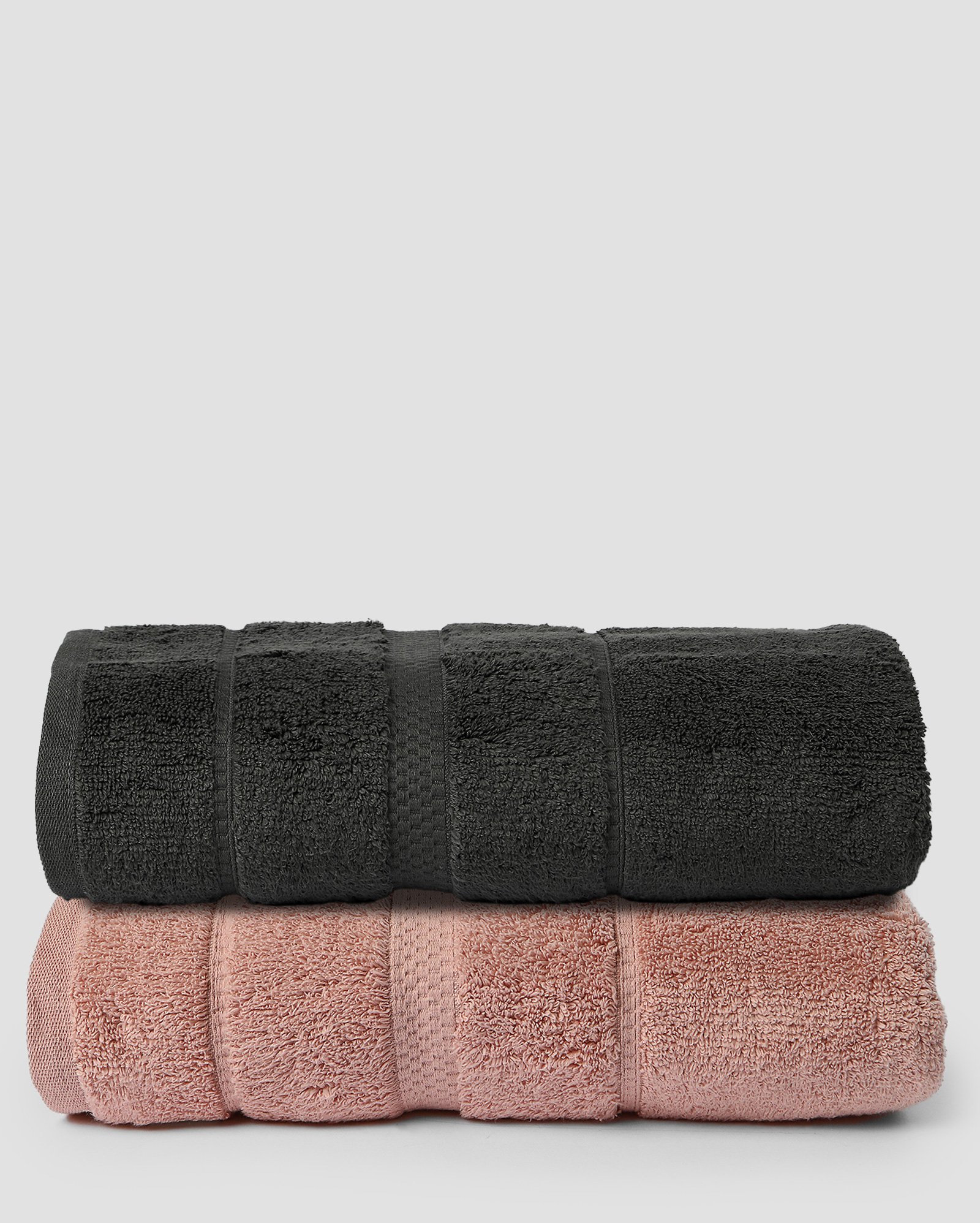 Kit toalha de banho 2 peças texturizadas Vision dual air cotton multicor | Buddemeyer