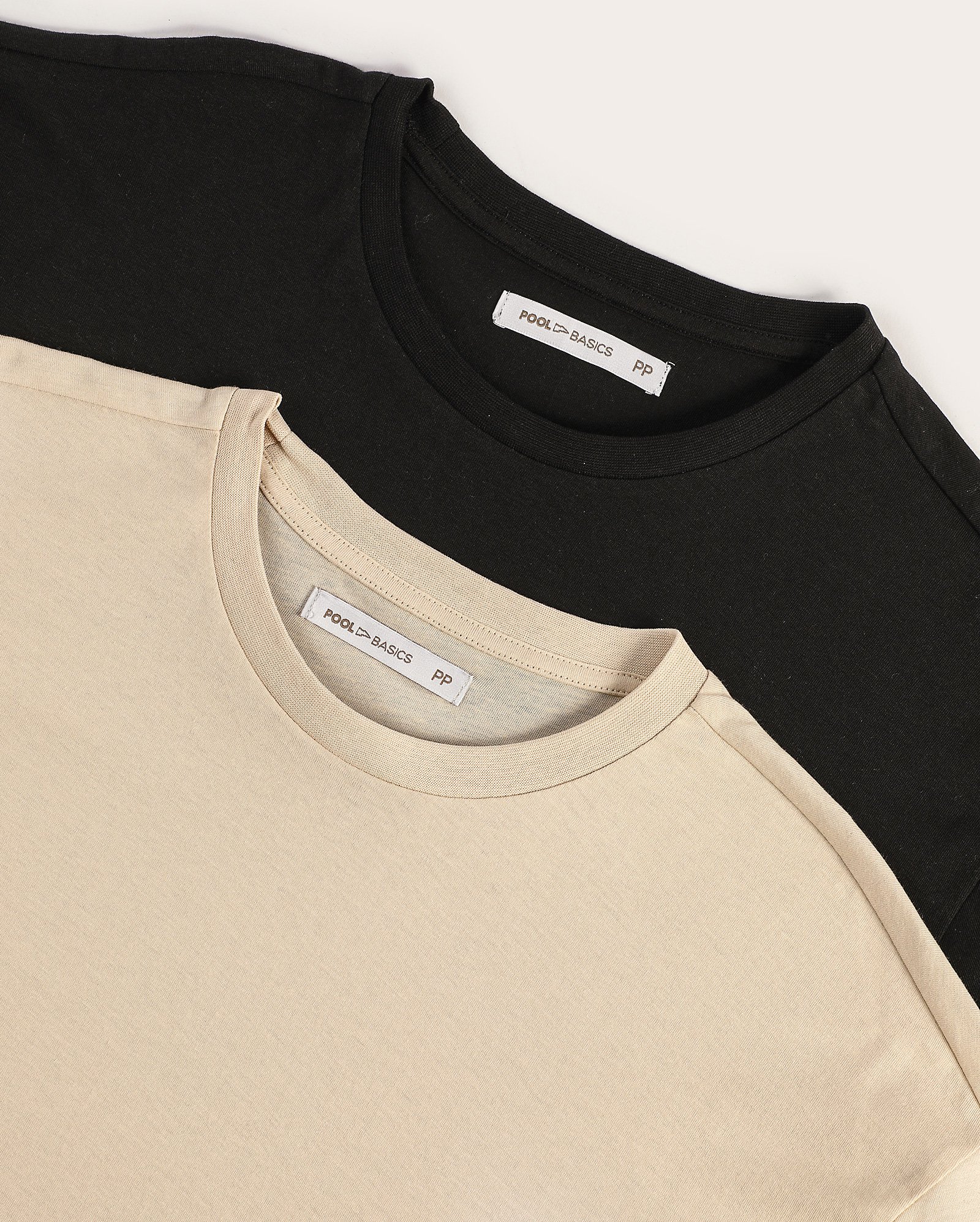 Kit camiseta feminina 2 peças com mangas curtas multicor | Pool Basics