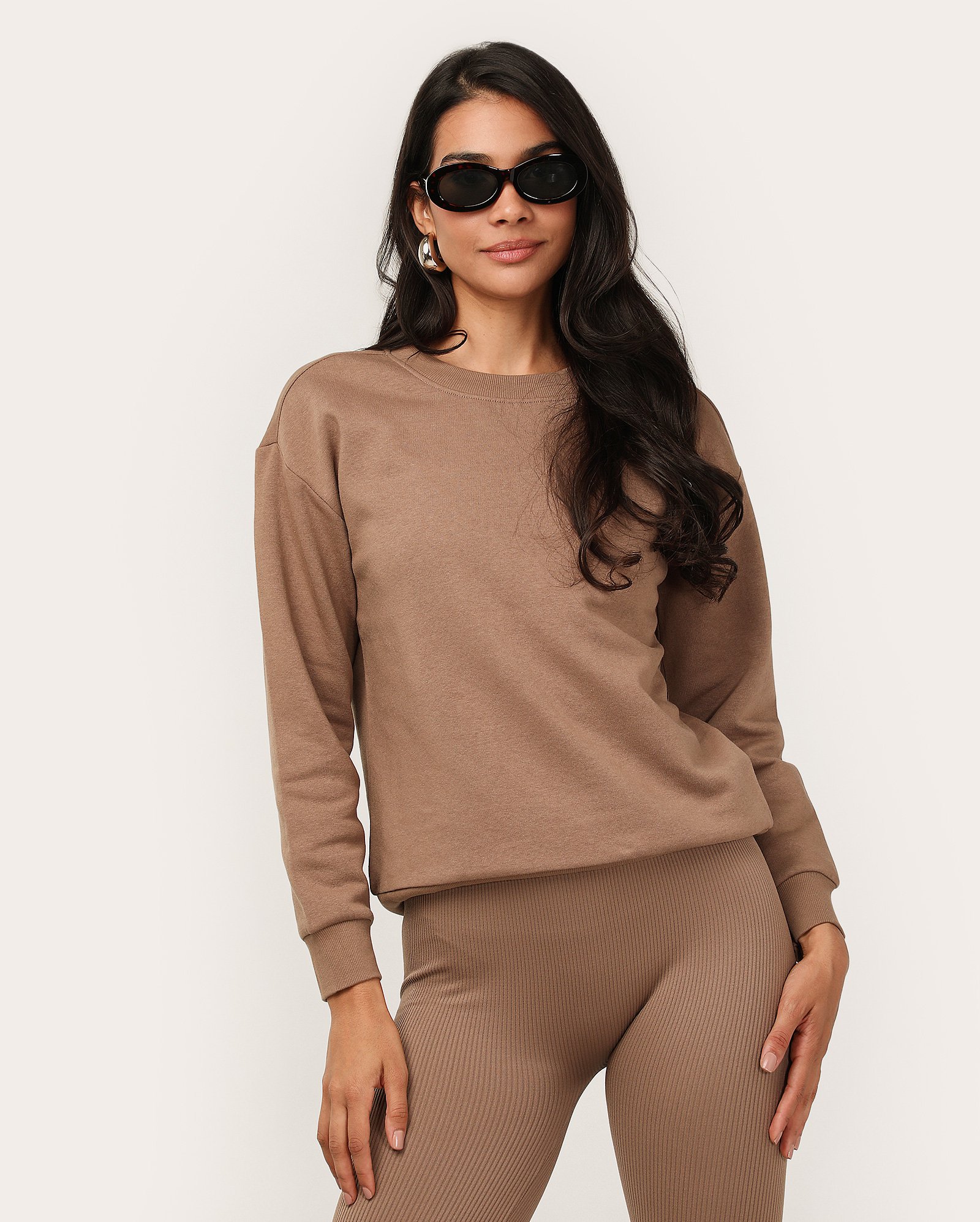 Kit blusa de moletom feminina 2 peças Elis com felpa básica multicor | Pool Basics