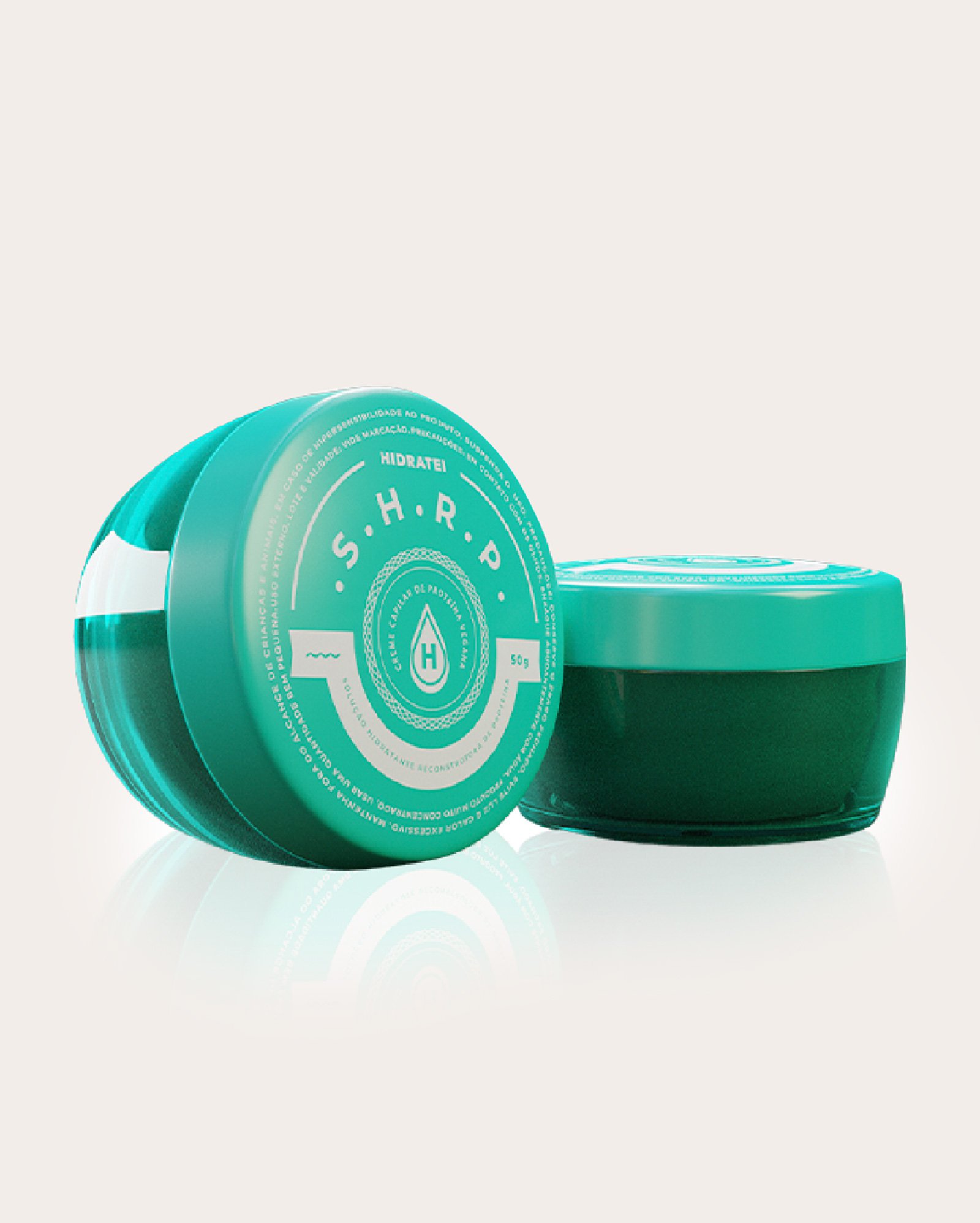 Kit creme de proteína vegana SHRP 50g + cera capilar Antifrizz 12g | Hidratei