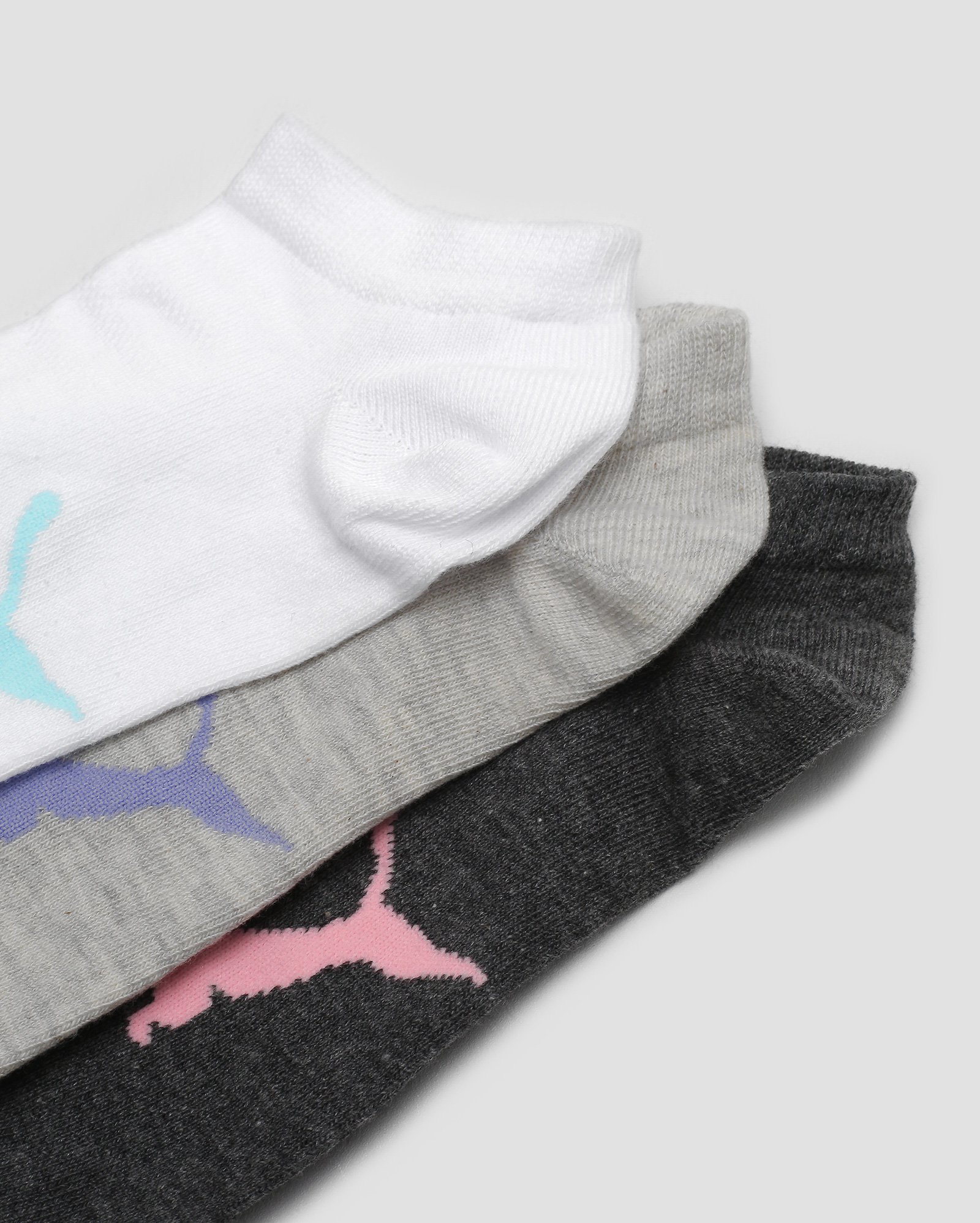 Kit meia feminina 6 pares cano curto multicor | Puma