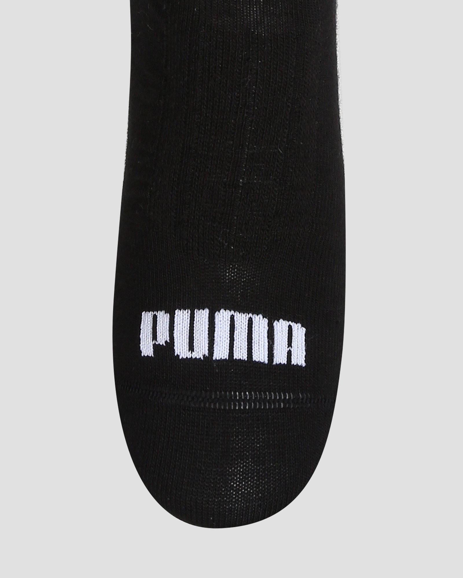 Kit meia masculina 6 pares cano invisível preta | Puma