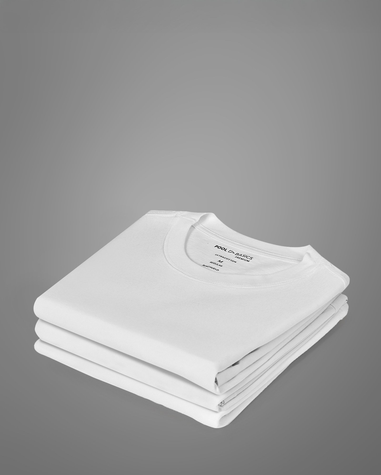 Kit camiseta masculina 3 peças Tech UltraSoft UltraCotton UltraFresh branca