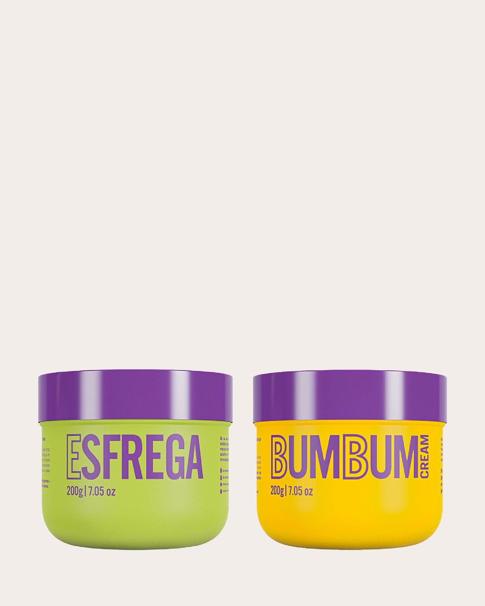 Kit esfoliante Esfrega Bumbum 200g + creme Bumbum Cream 200g | Beleza Brasileira
