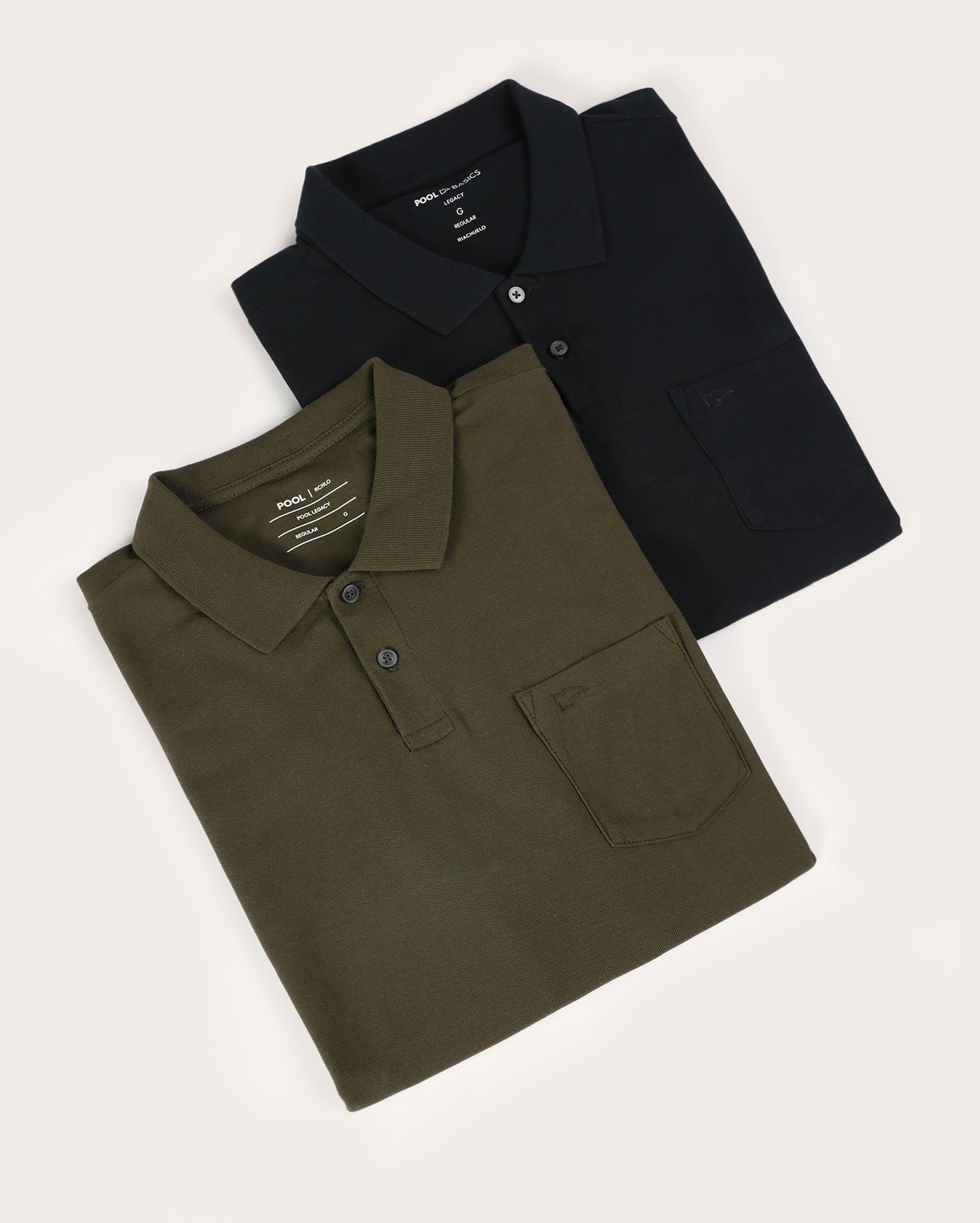 Kit polo masculina 2 peças Pool Legacy regular piquet multicor