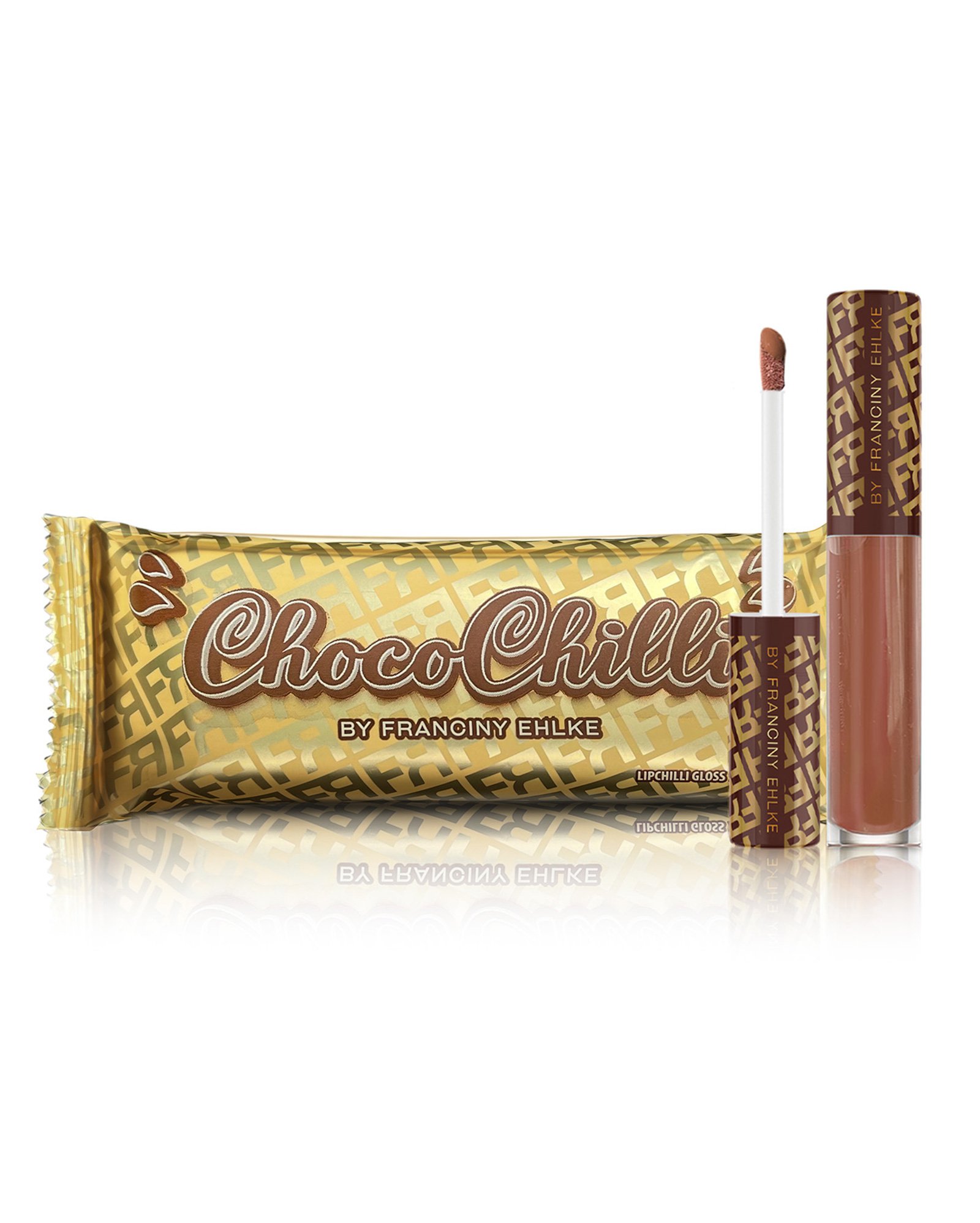 Kit gloss labial Lipchilli 4,5ml + gloss Glossip Girl 4,5ml + gloss Chocochilli 3,5ml | Fran by Franciny Ehlke