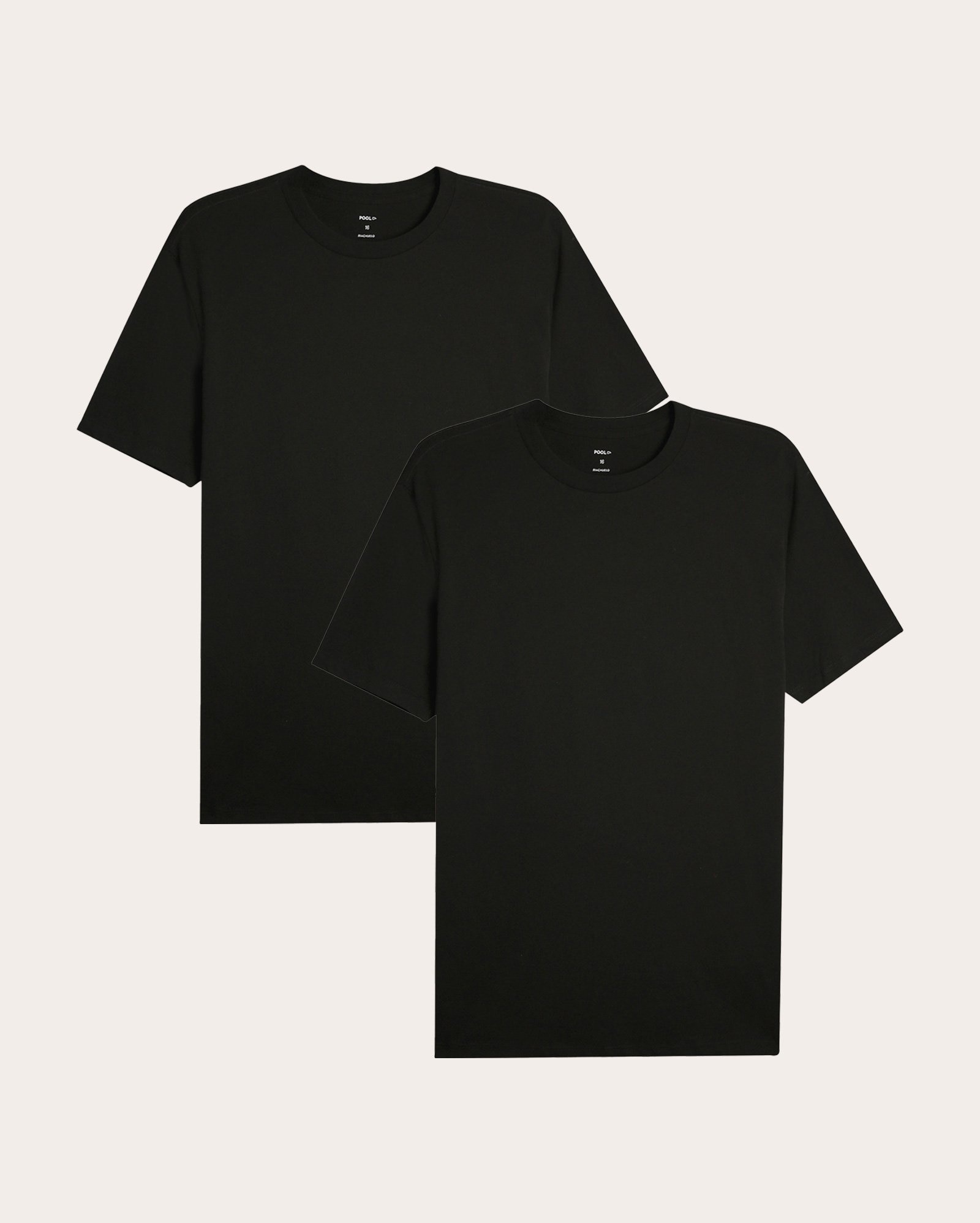 Kit camiseta juvenil unissex 2 peças básicos preta