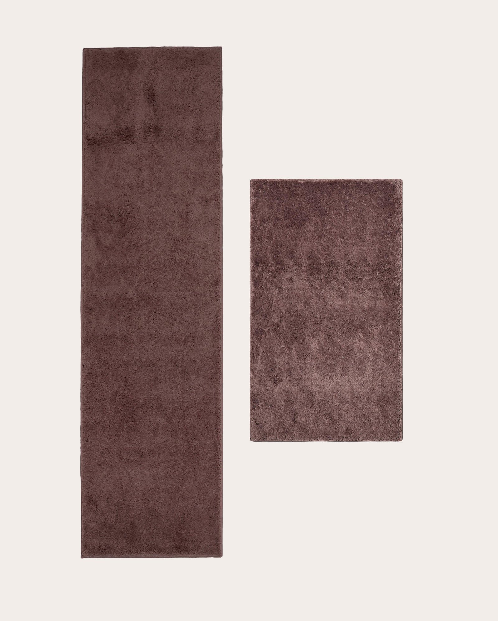 Kit tapete 50x100cm + passadeira 50x180cm Comfort marrom | Casa Riachuelo