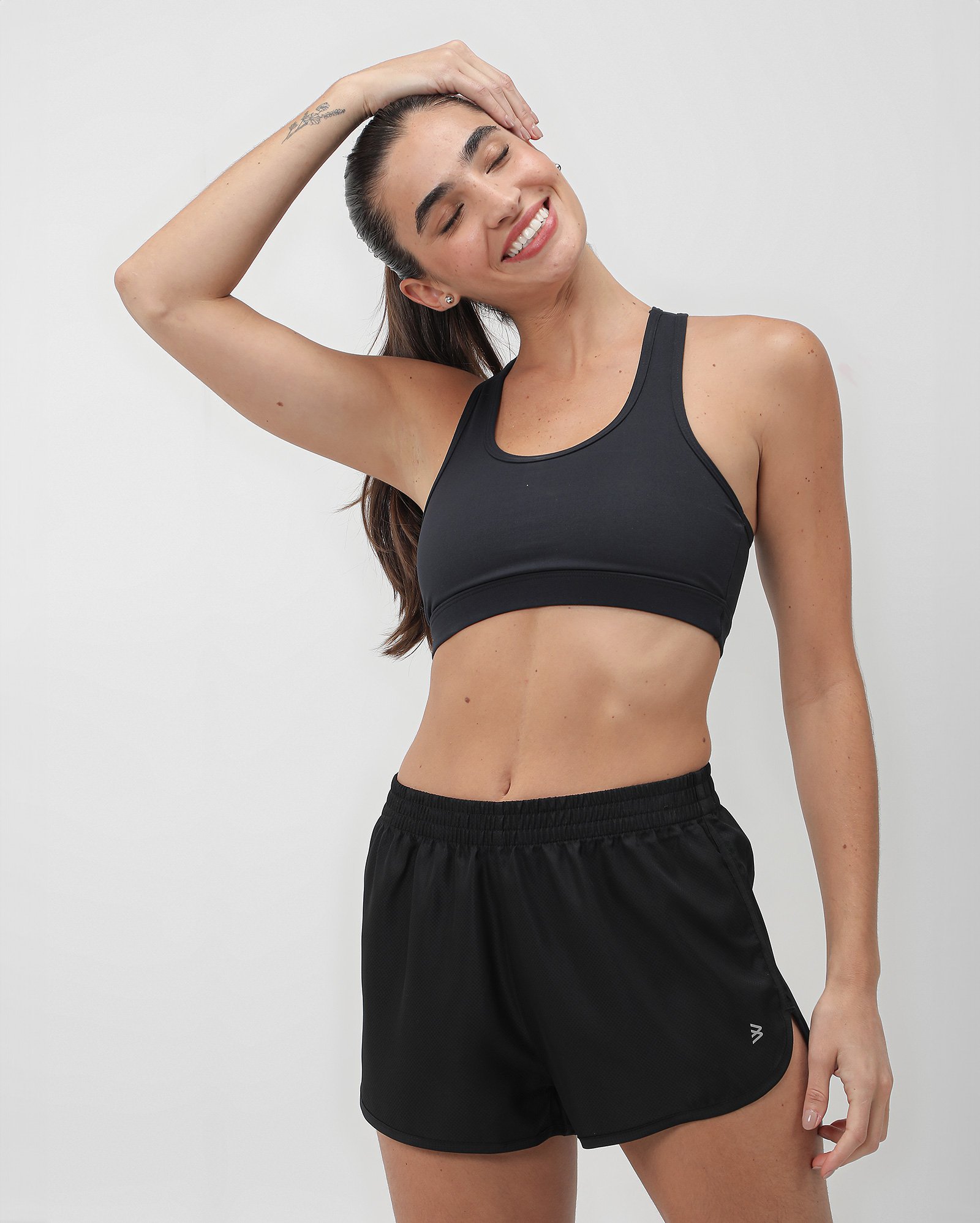 Kit short esportivo feminino 3 peças básico multicor | Body Work