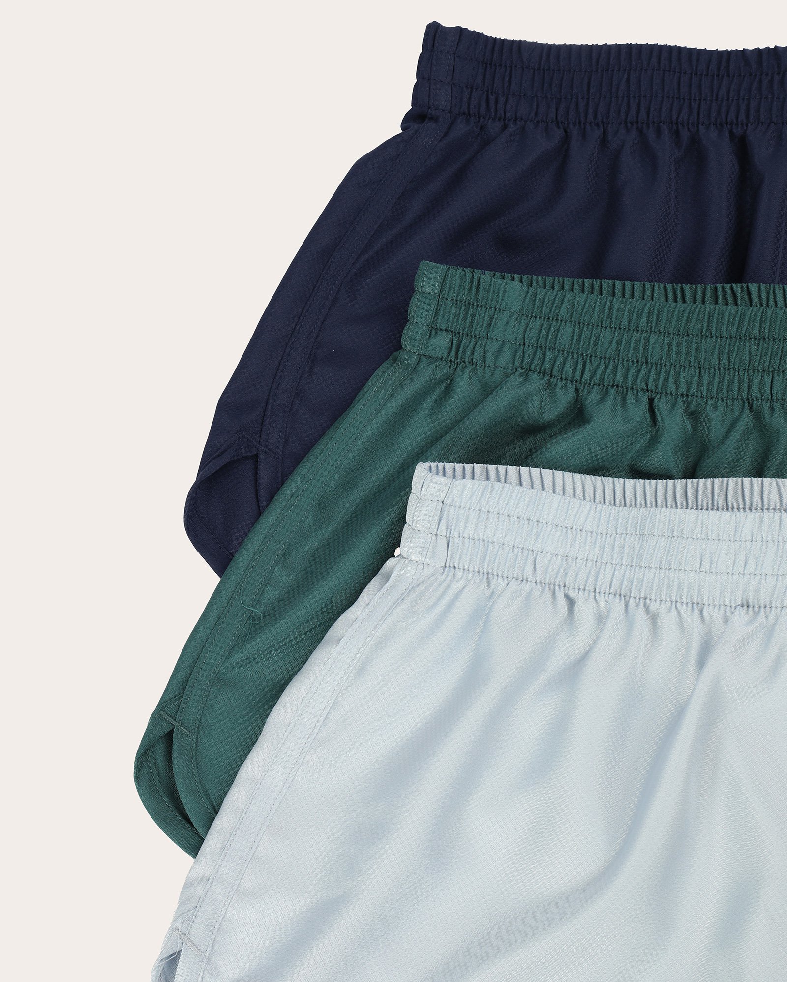 Kit short esportivo feminino 3 peças básico multicor | Body Work