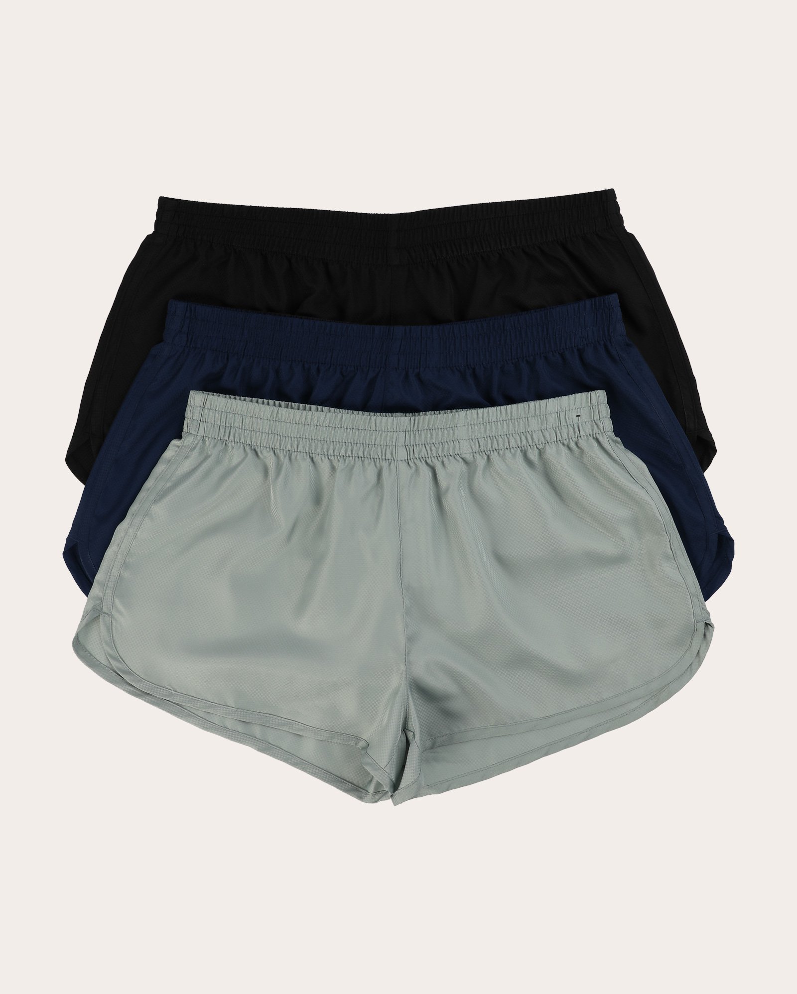 Kit short esportivo feminino 3 peças básico multicor | Body Work