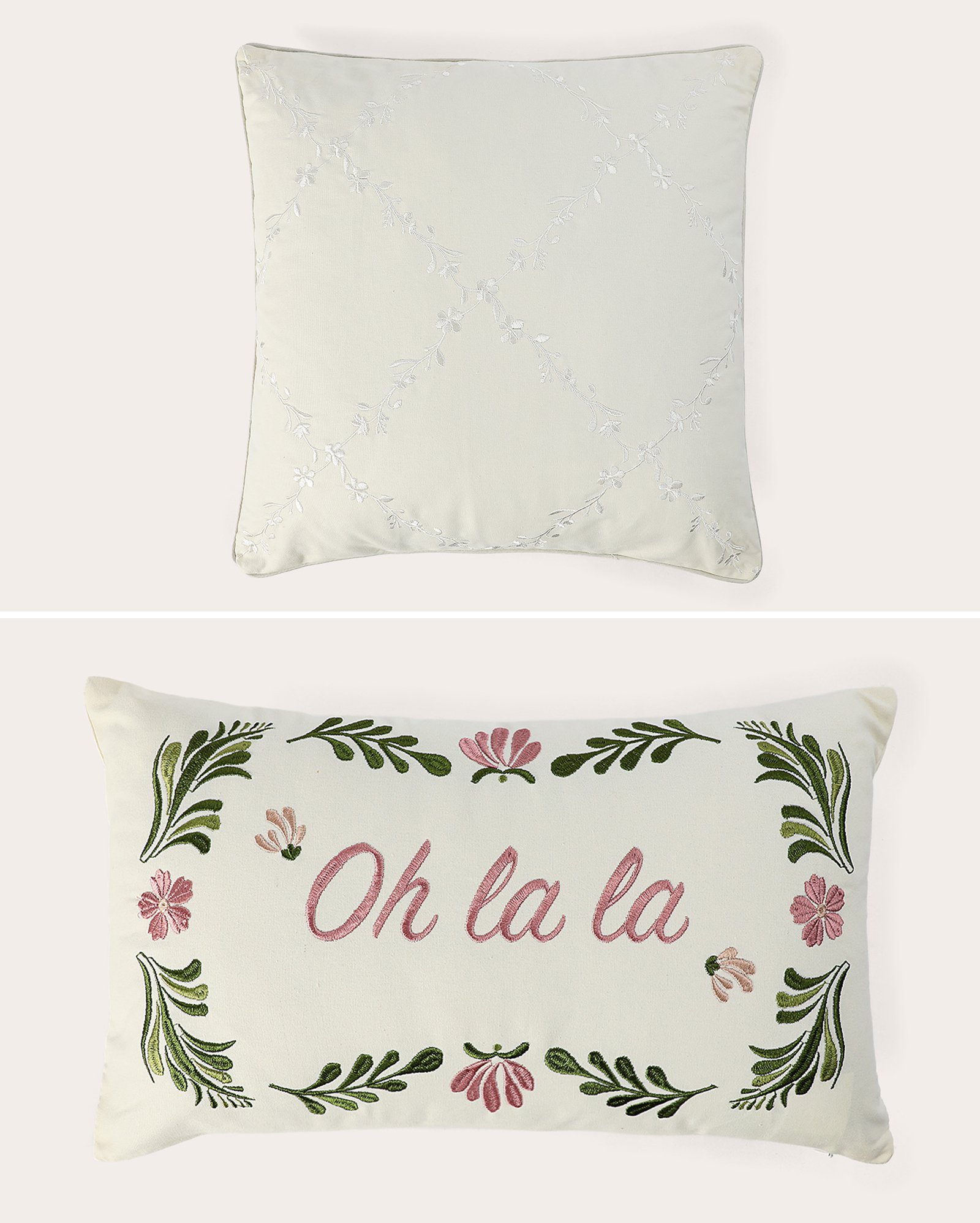 Kit almofada 2 peças Anne 30x50cm e Aurora 50x50cm multicor | Casa Riachuelo