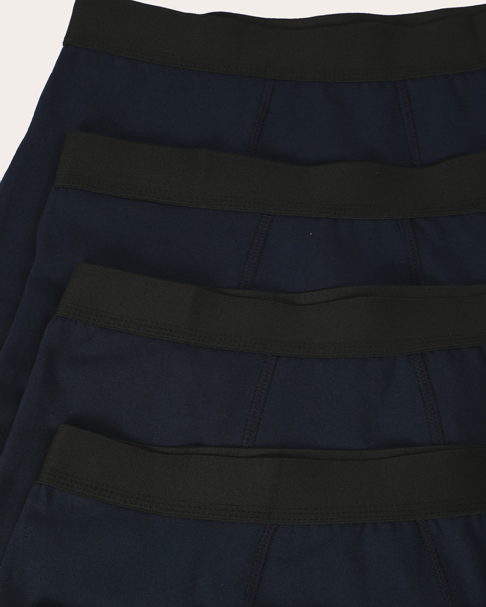 Kit cueca boxer 5 peças cós elástico - azul