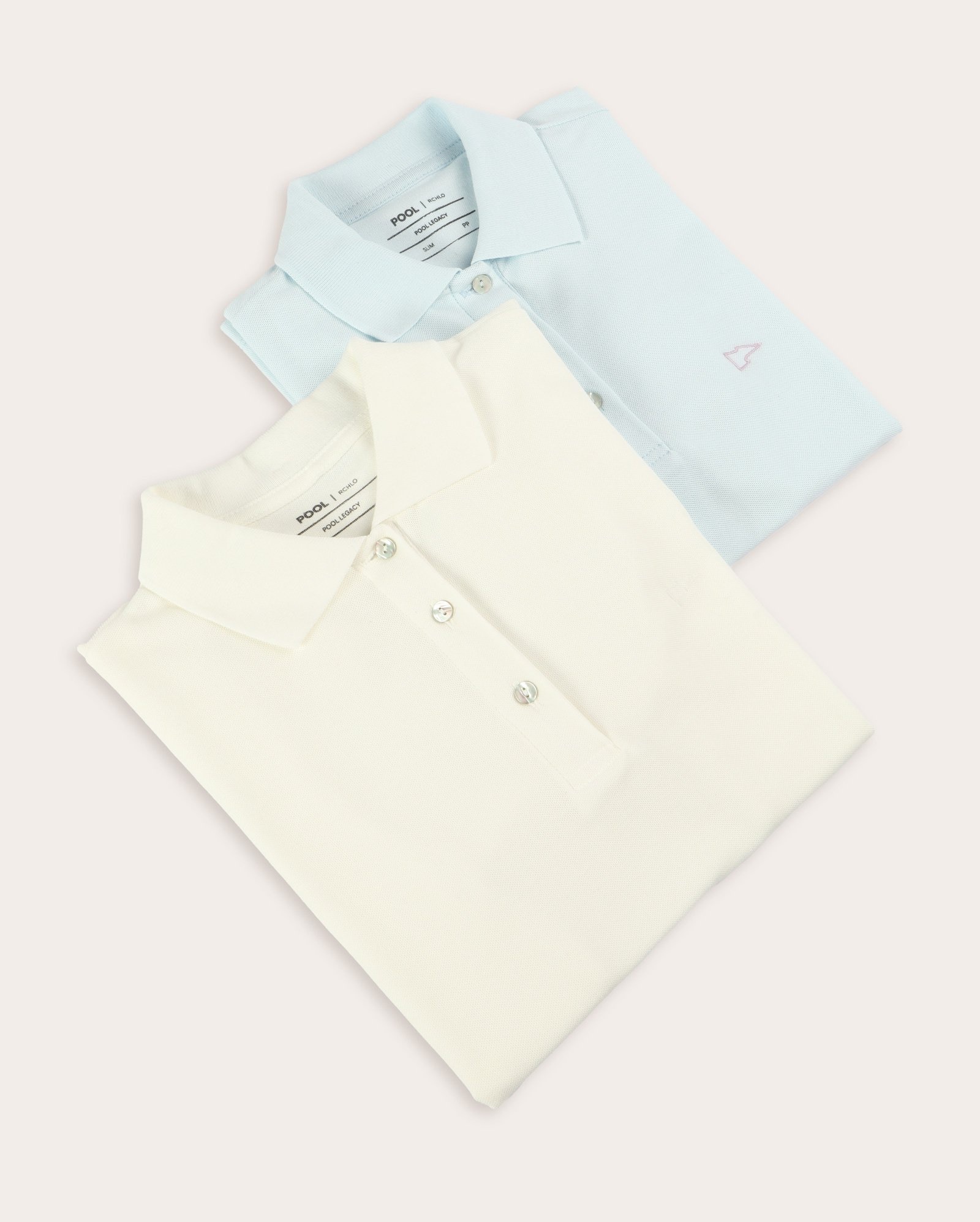 Kit camisa polo feminina 2 peças Pool Legacy slim logo multicor