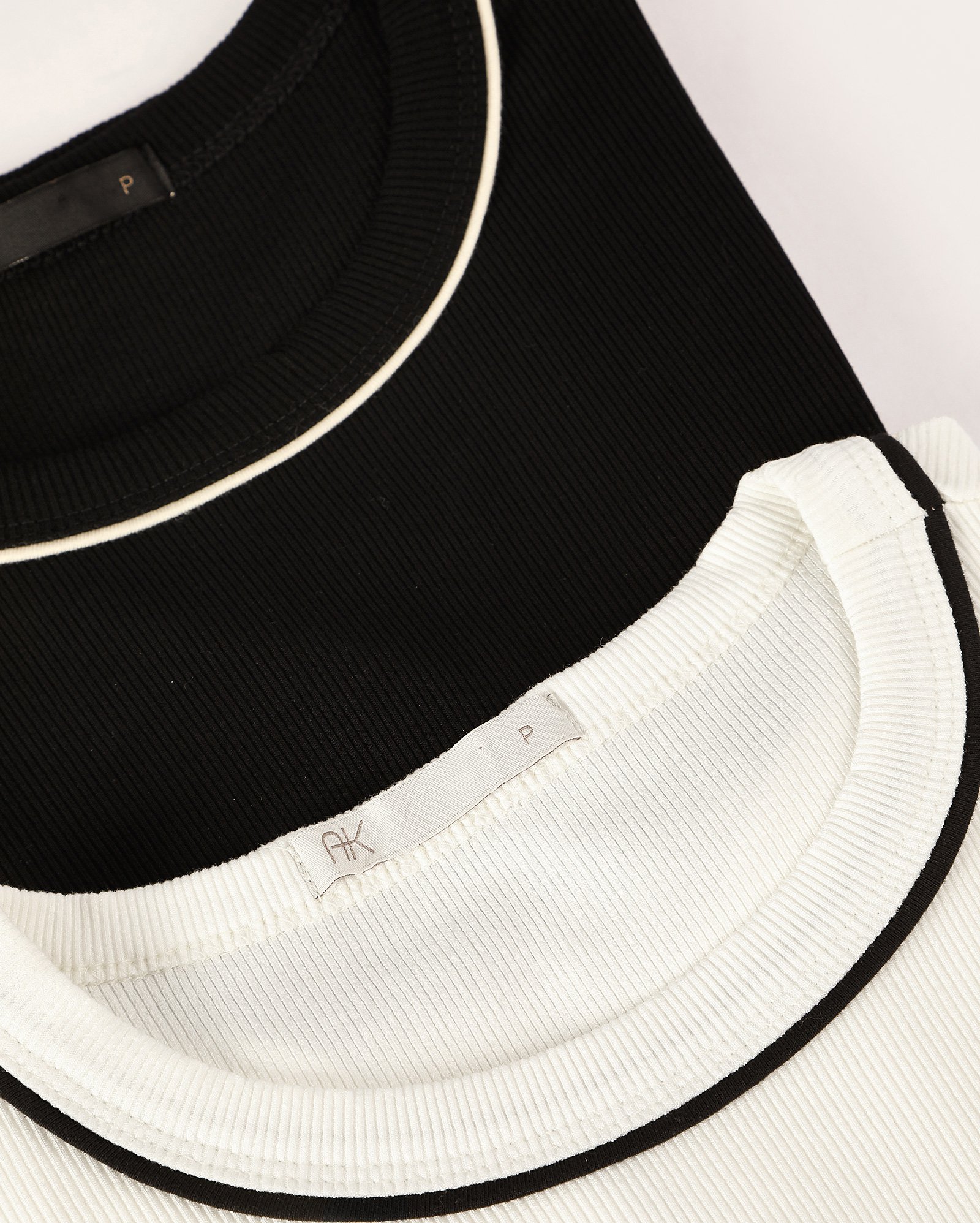 Kit blusa feminina 2 peças Alis canelada multicor