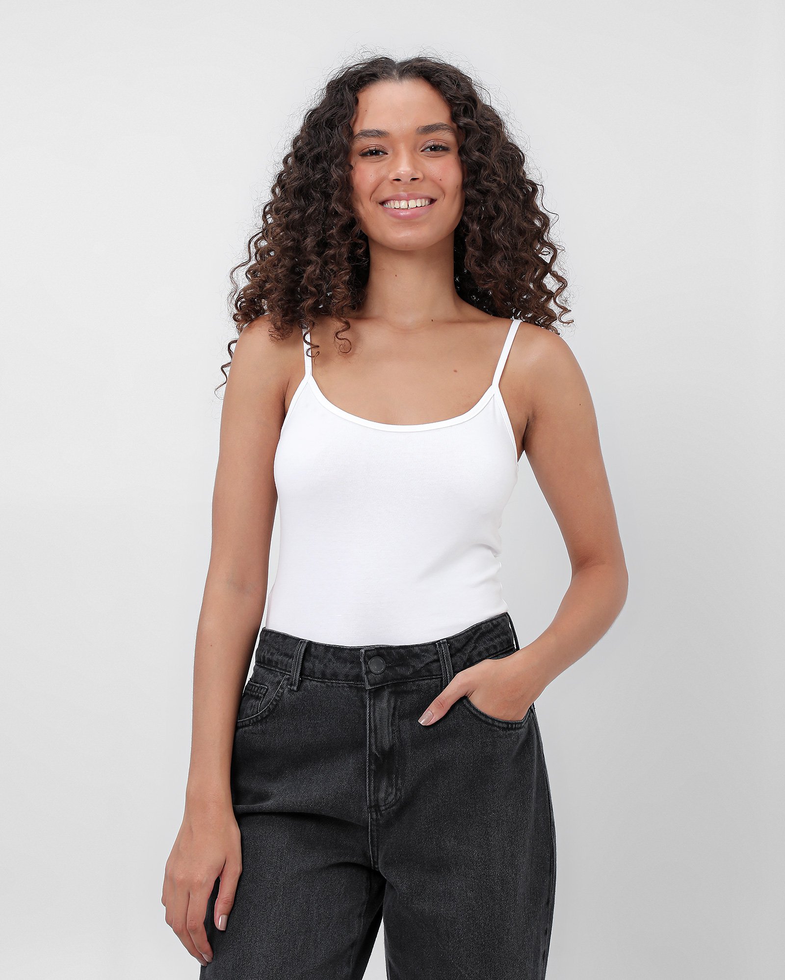 Kit regata feminina 2 peças Luyza com alças finas multicor