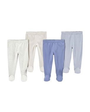 Enxoval bebê calça 4 peças com pezinho - multicor | Carter's