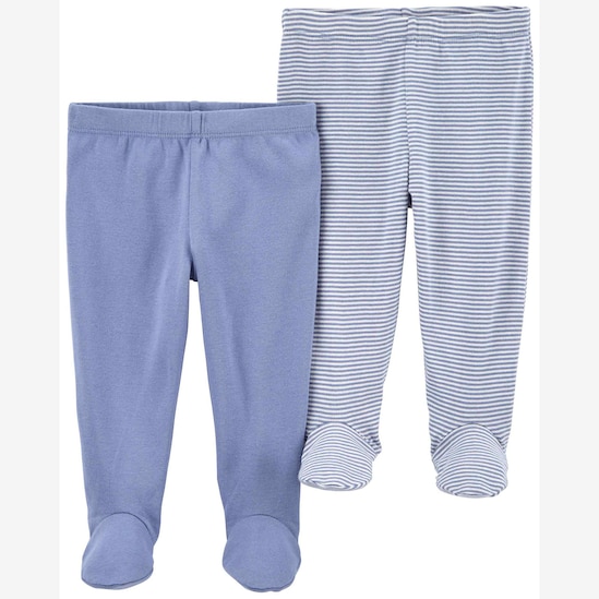 Enxoval bebê calça 4 peças com pezinho - multicor | Carter's