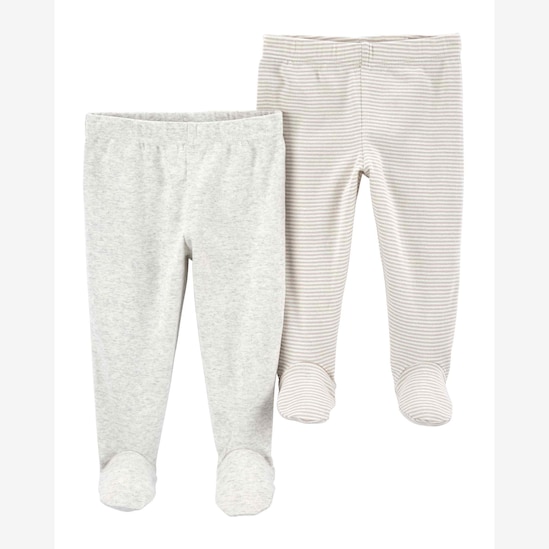 Enxoval bebê calça 4 peças com pezinho - multicor | Carter's