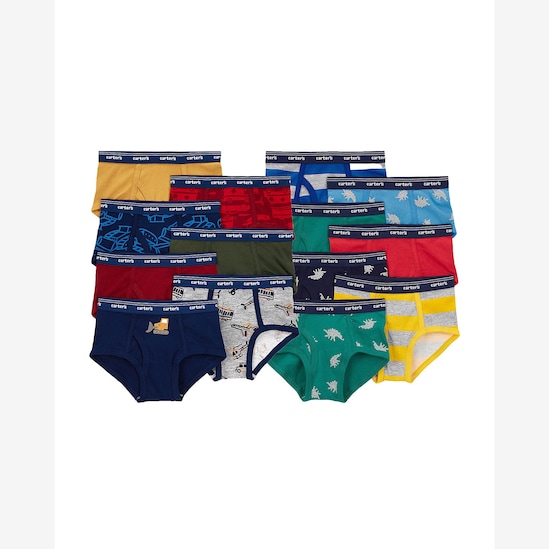 Kit cueca infantil 14 peças slip estampadas - multicor | Carter's