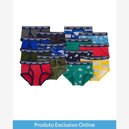 Enxoval infantil cueca 14 peças estampada - multicor | Carter's