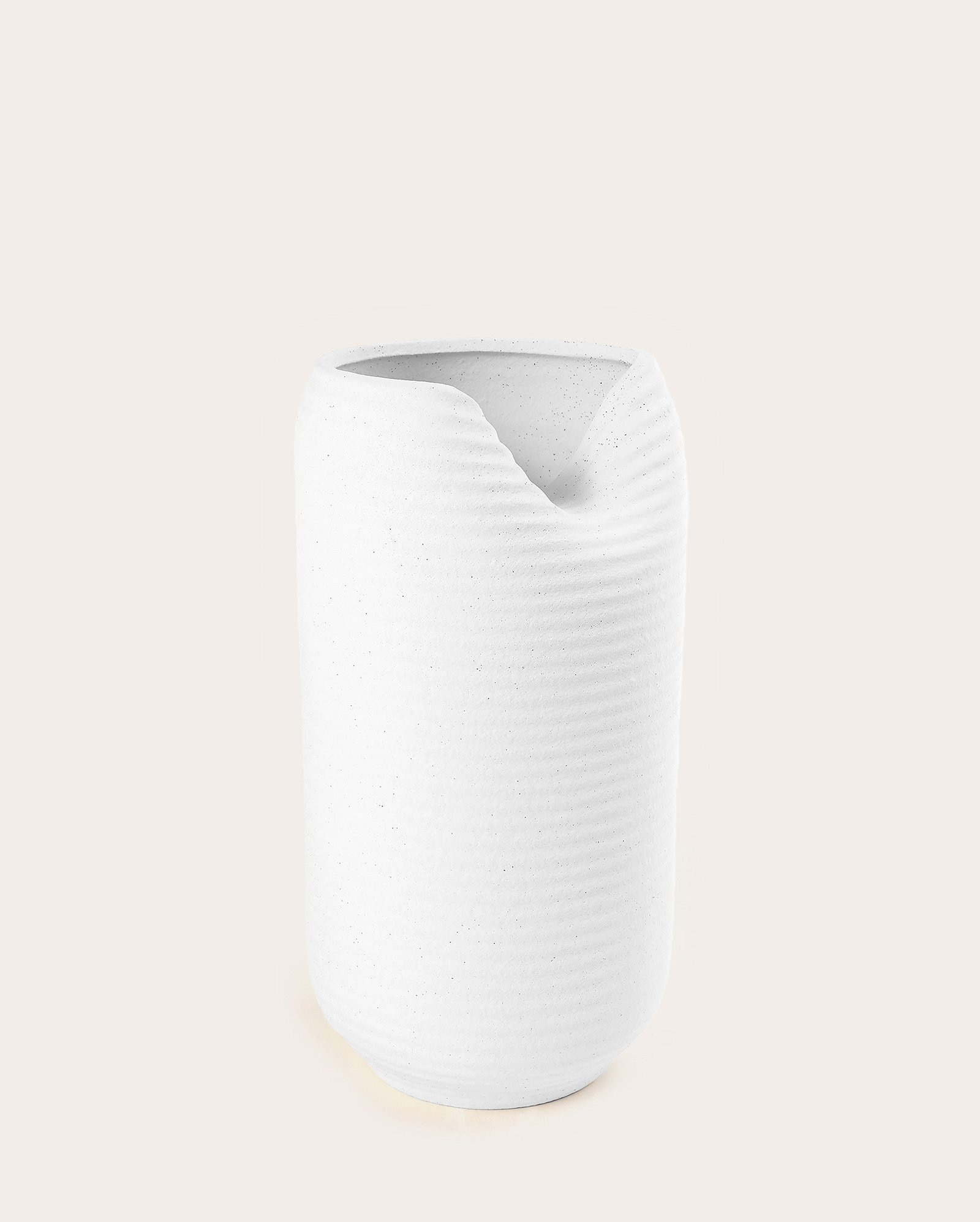 Kit vaso 2 peças de cerâmica Vlad 19cm e 33cm branco | Casa Riachuelo