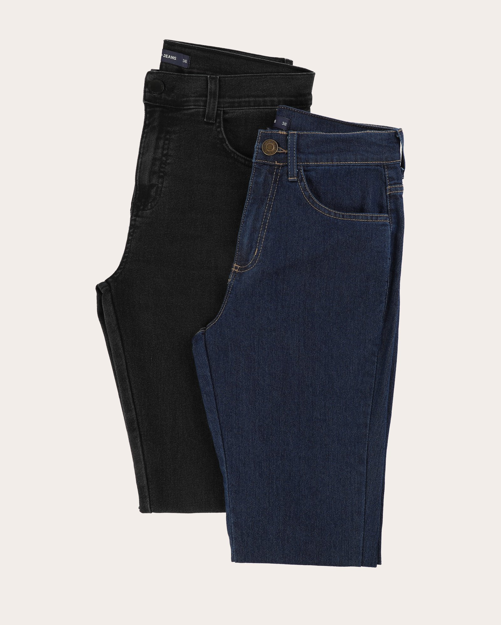 Kit calça jeans masculina 2 peças slim multicor | Pool Jeans