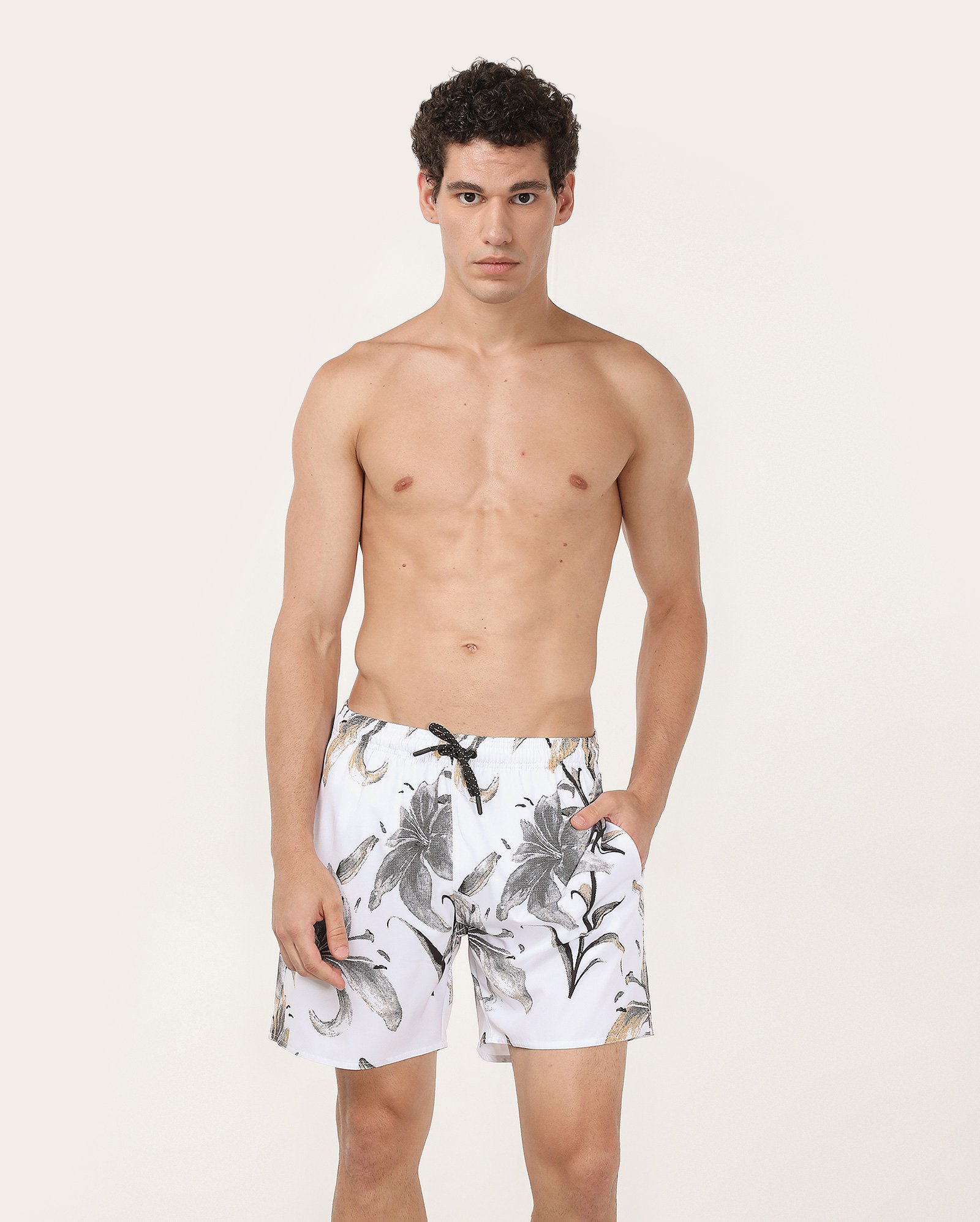 Kit short água masculino 2 peças estampado multicor
