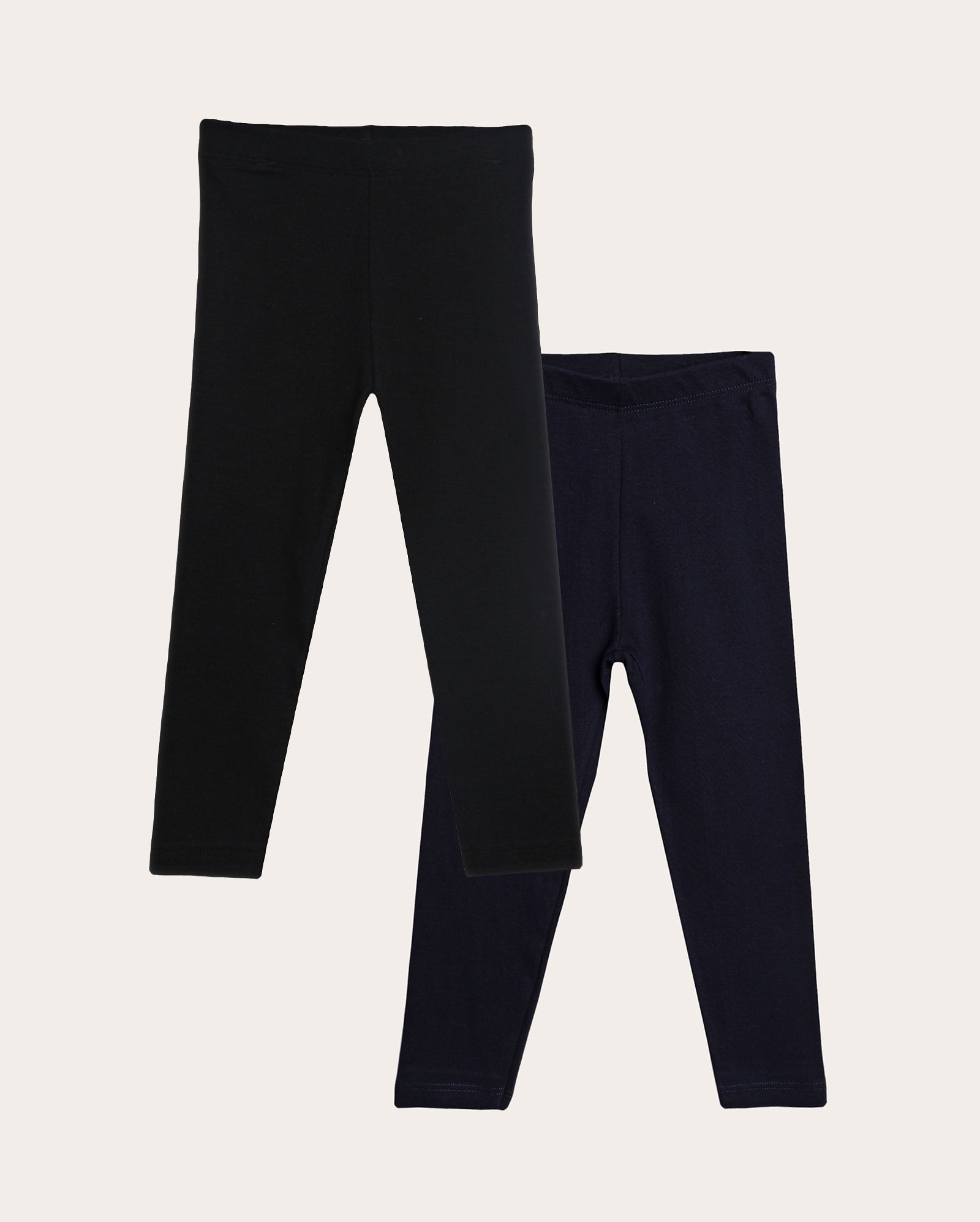 Kit calça legging infantil 2 peças malha básica 1-4A multicor