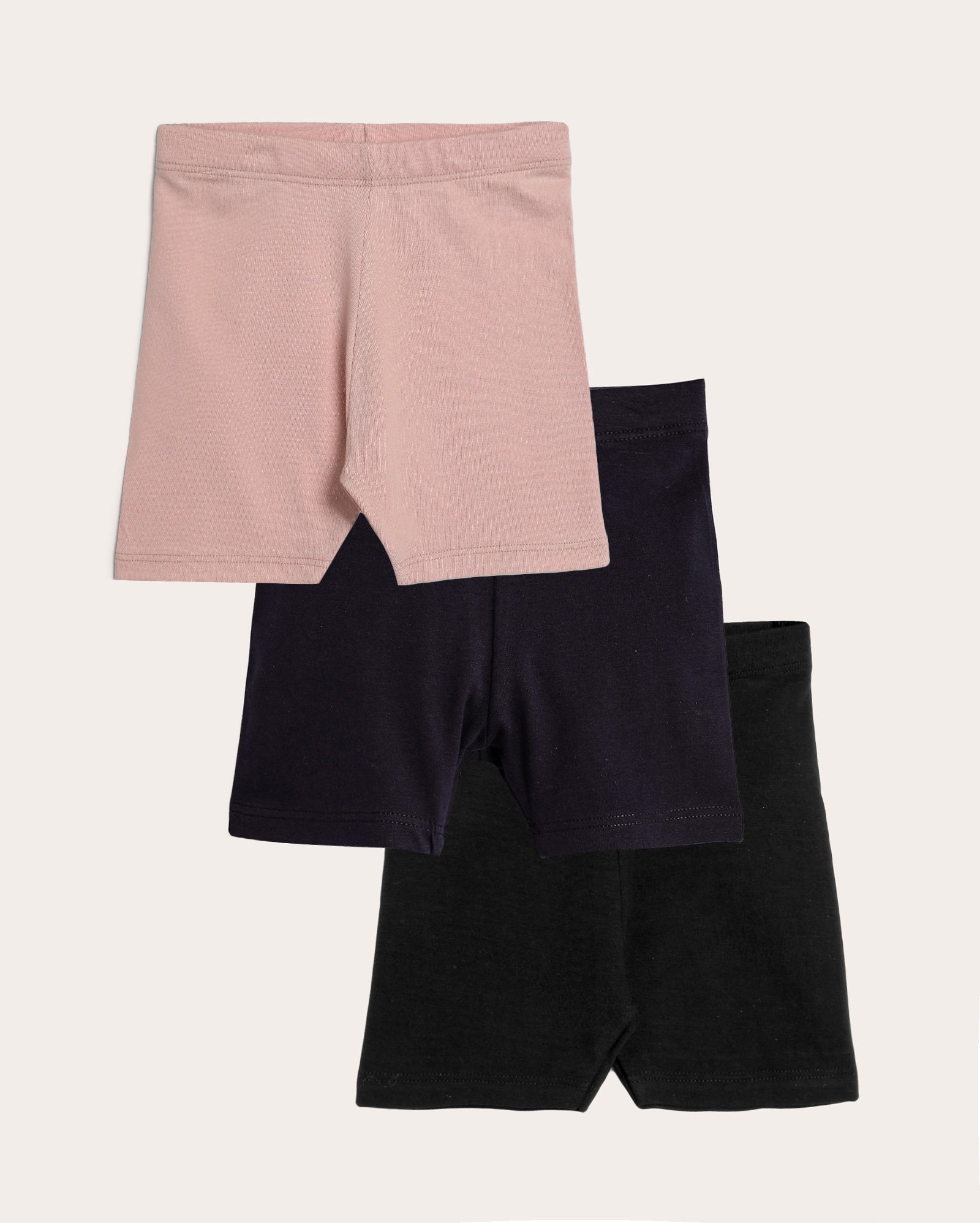 Kit bermuda infantil 3 peças ciclista básica 1-4A multicor