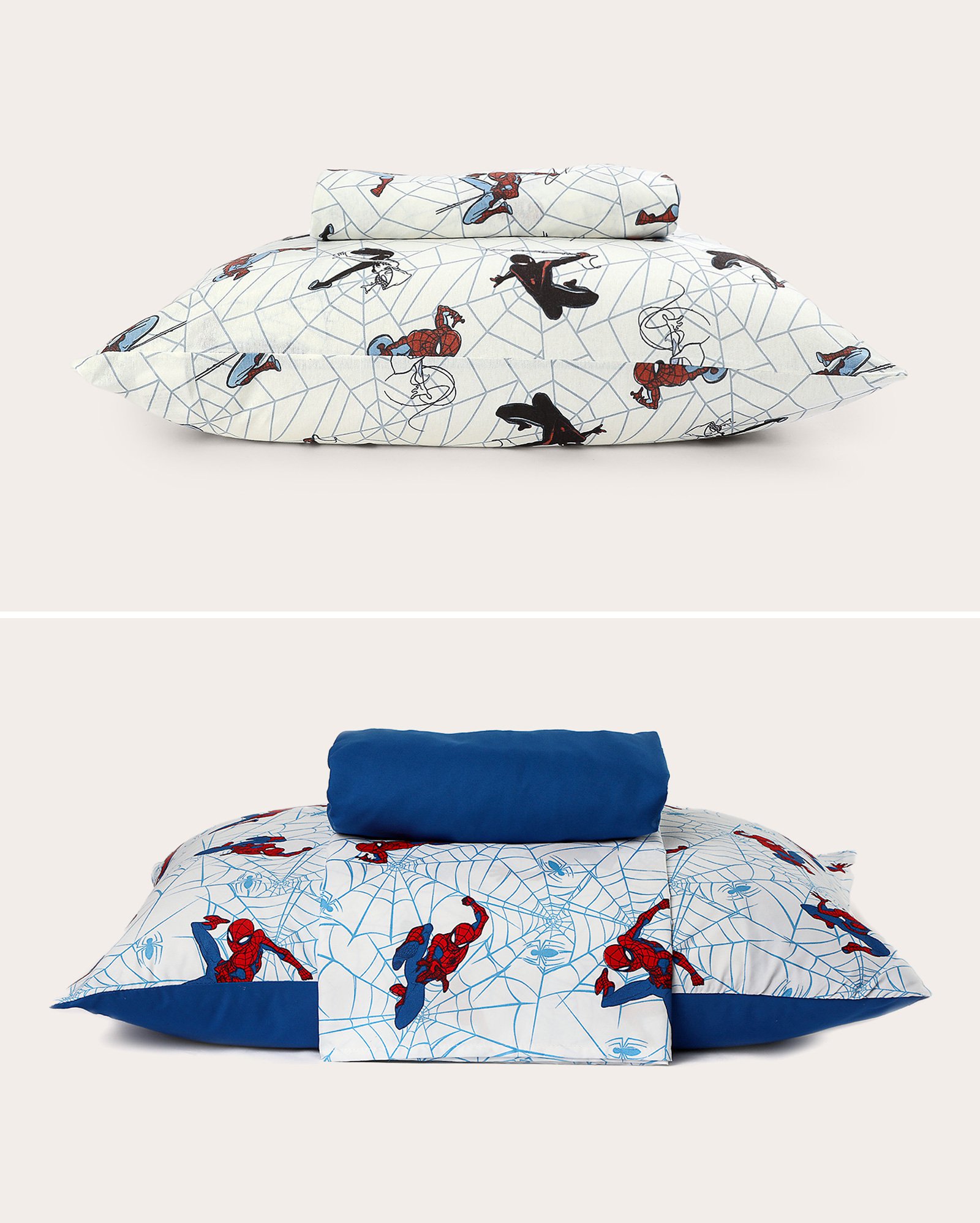 Kit jogo de cama solteiro 5 peças Homem-Aranha multicor | Casa Riachuelo