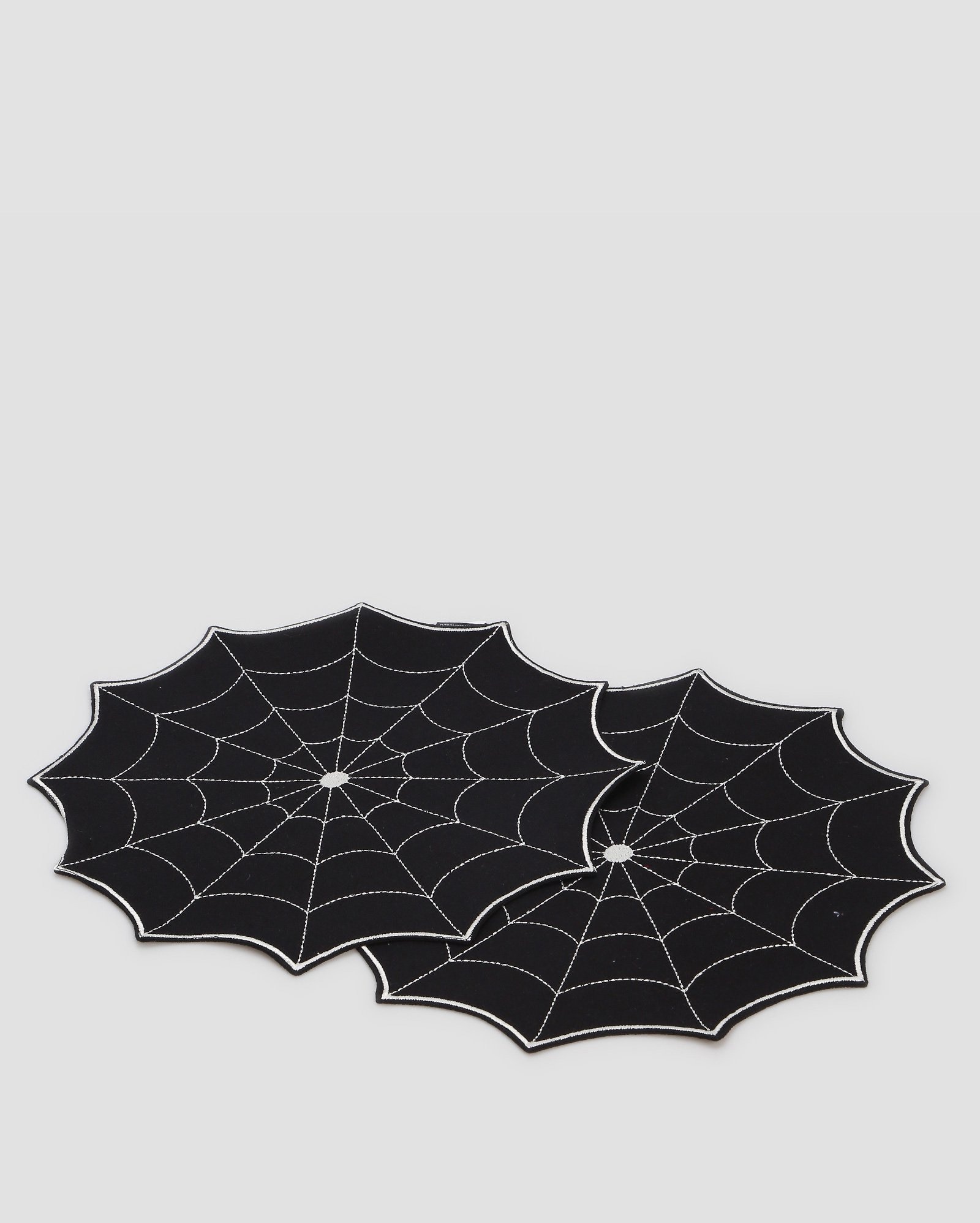 Conjunto jogo americano 2 peças + prato raso 2 peças teia de aranha 29cm - multicor | Casa Riachuelo