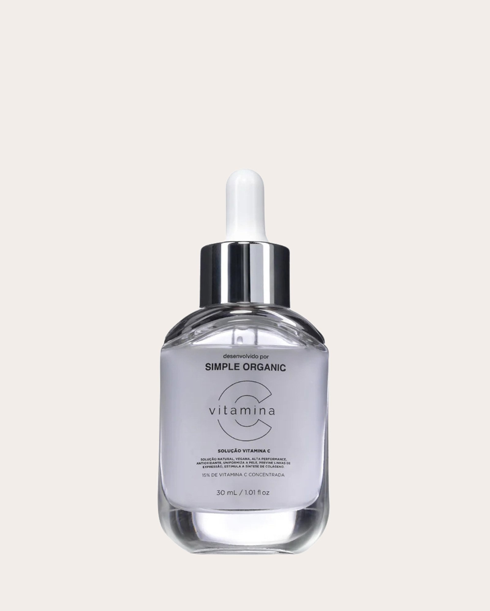 Kit solução facial 2 itens Niacinamida e vitamina C 30ml cada | Simple Organic