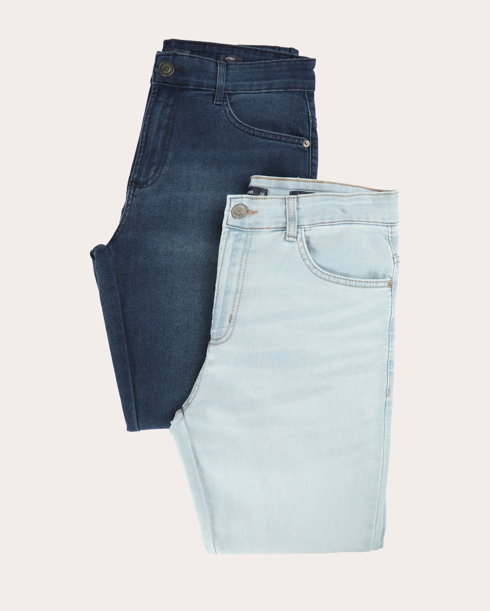 Kit calça jeans masculina skinny 2 peças estonada - multicor | Pool Jeans