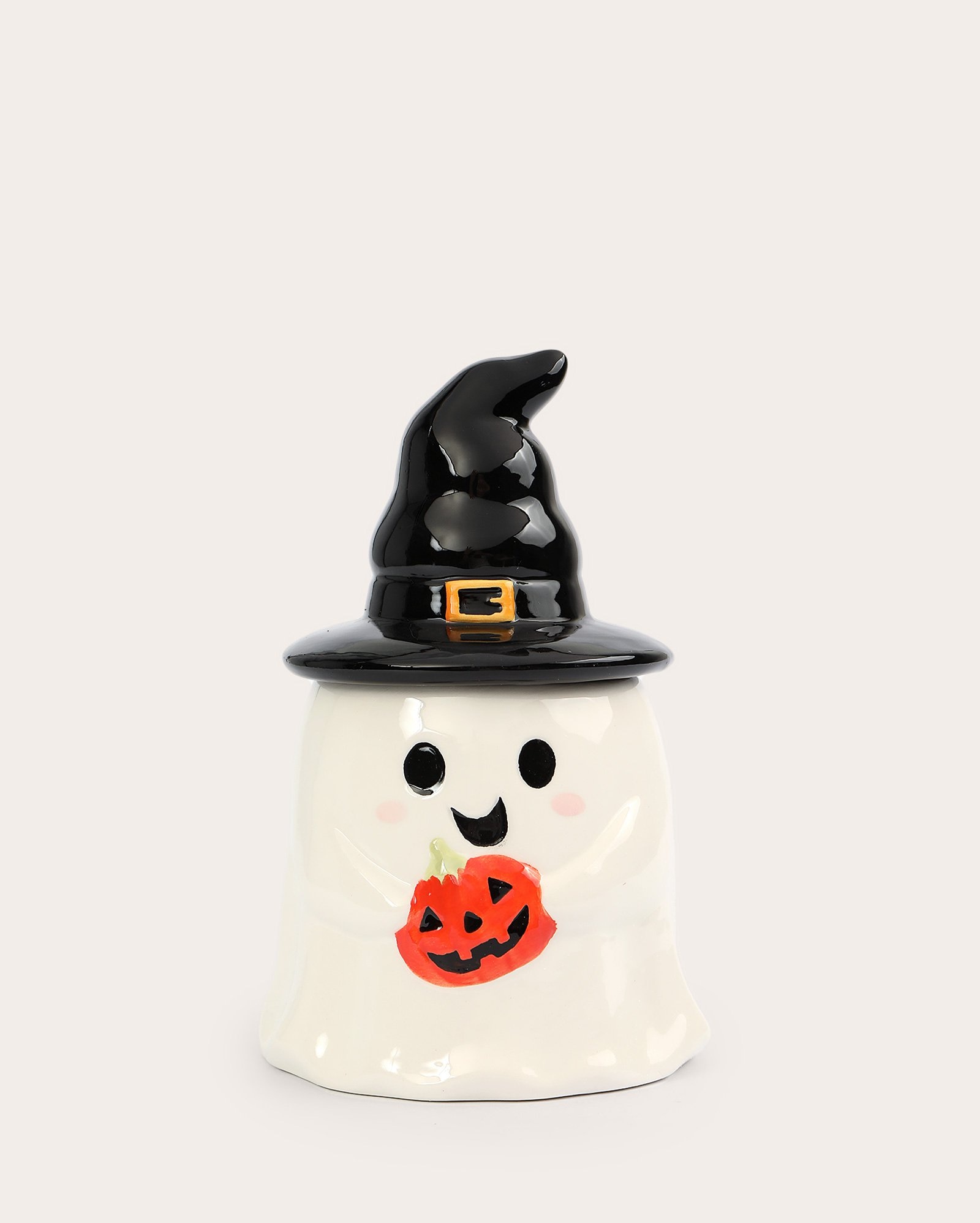 Kit pote decorativo 18cm + vaso de cerâmica fantasma 18cm - branco | Casa Riachuelo