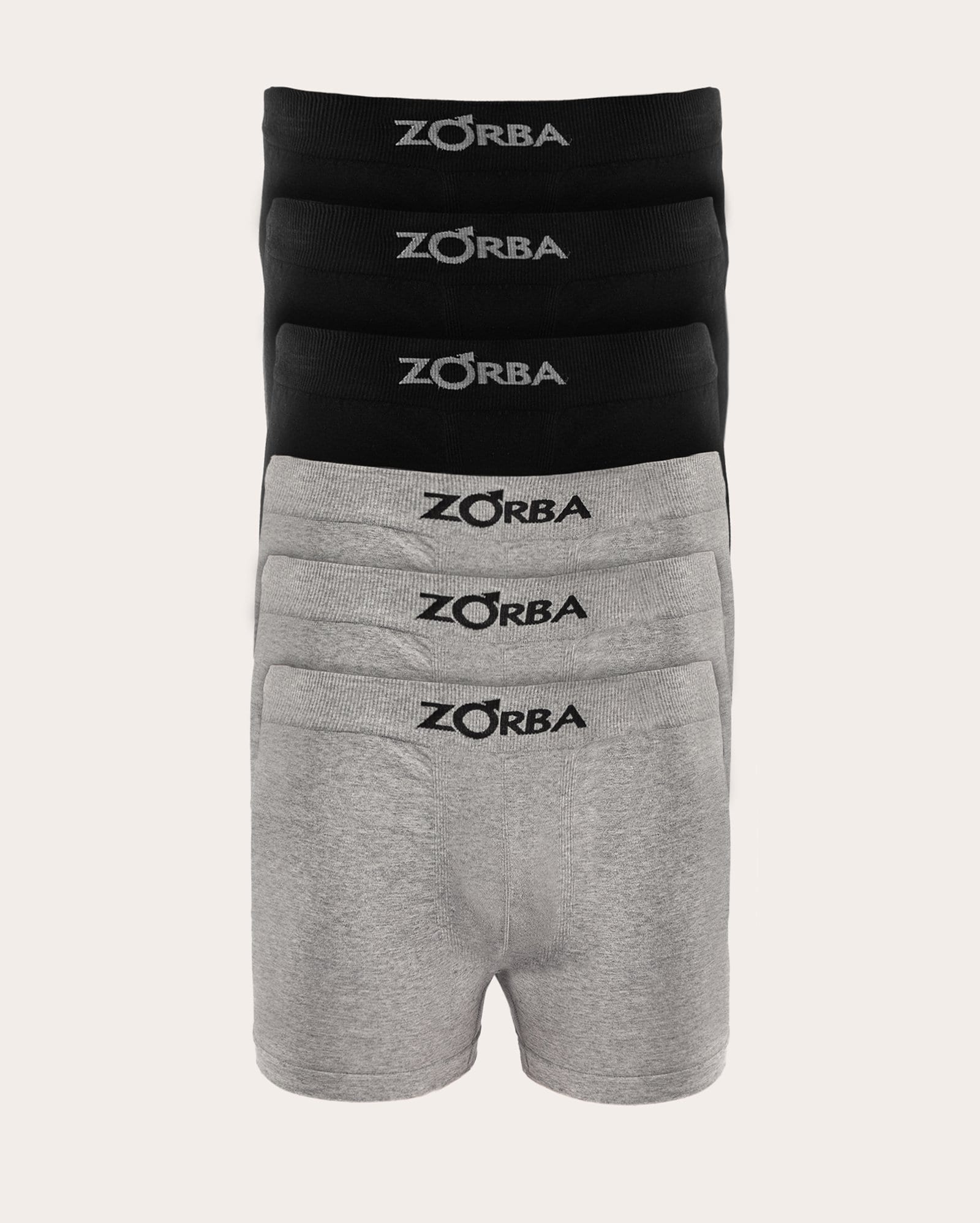 Kit cueca boxer 6 peças com logo - multicor | Zorba