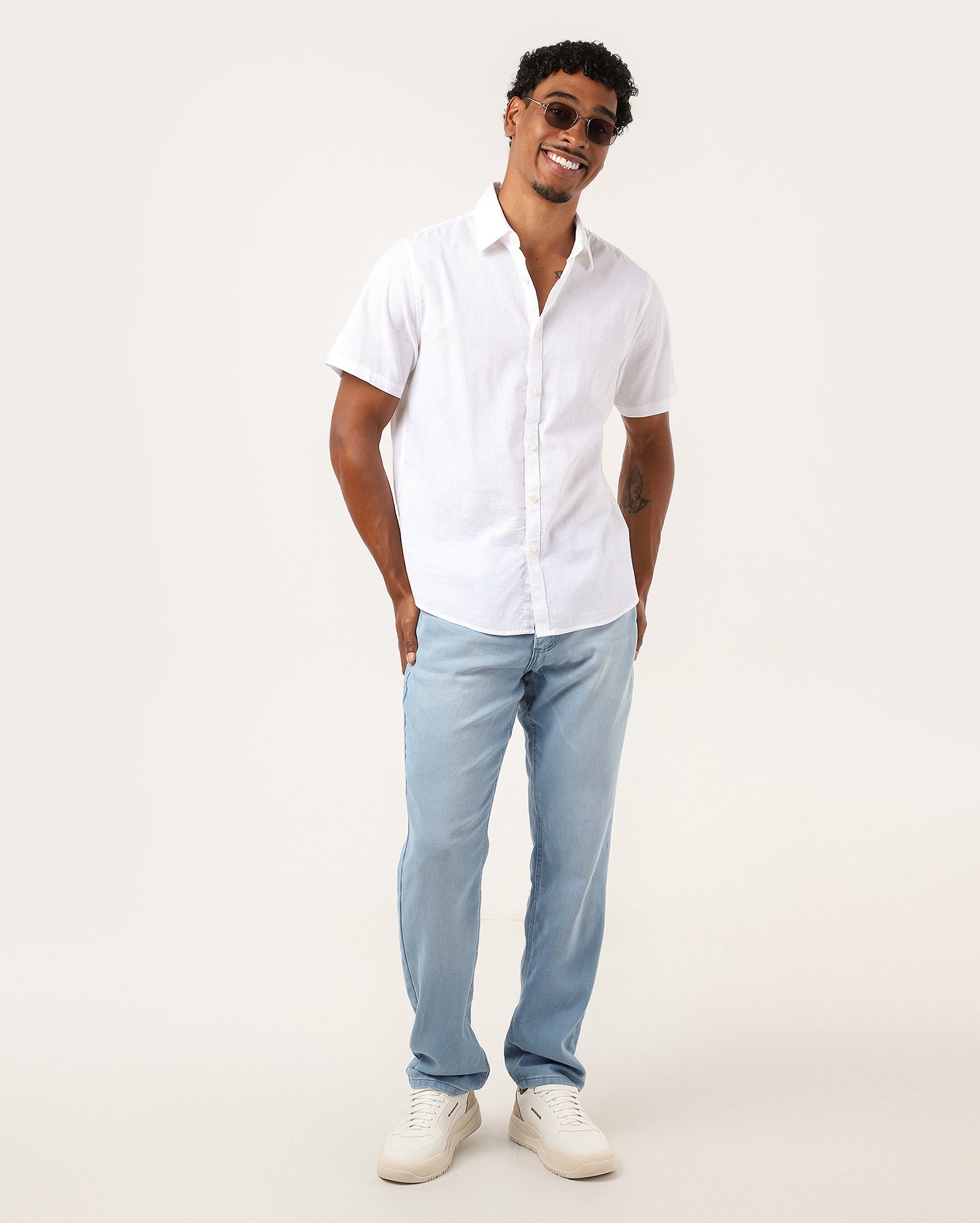Kit calça jeans masculina 2 peças Comfy slim - multicor | Pool Jeans