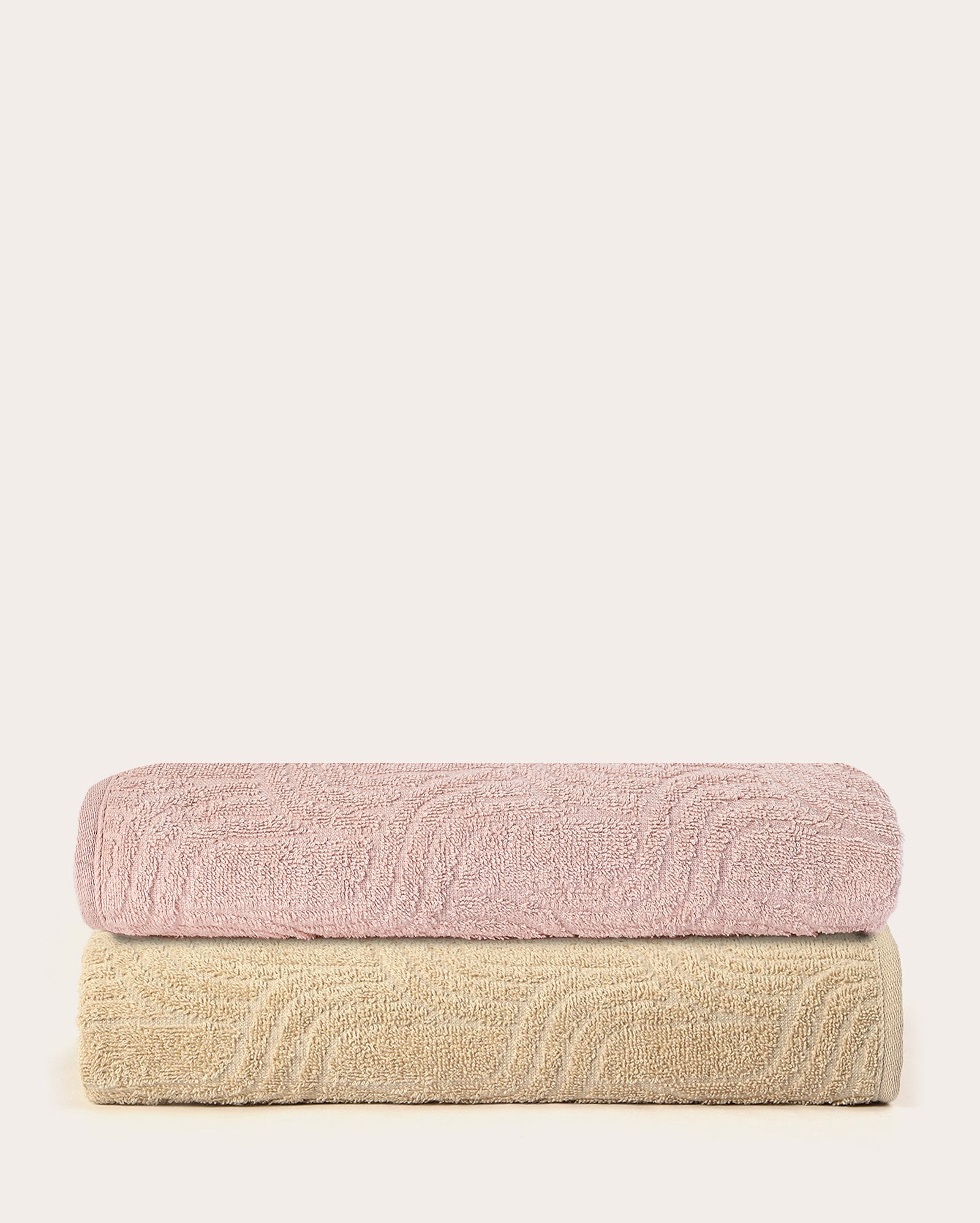 Kit toalha de banho 2 peças com textura Keljacq - multicor | Karsten