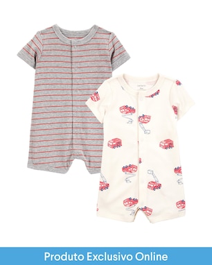 Enxoval bebê macaquinho 2 peças mangas curtas - multicor | Carter's