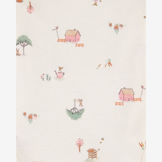 Enxoval bebê body 4 peças + babador 3 peças + paninho de ombro 4 peças + caixa de presente M - multicor | Carter's