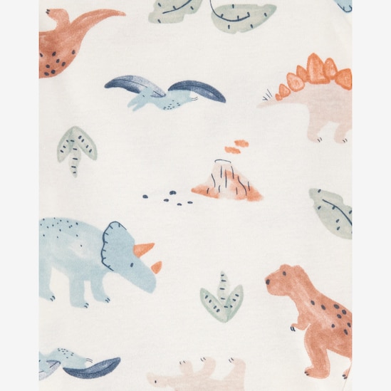 Enxoval bebê body 4 peças + conjunto longo 3 peças dino - multicor | Carter's