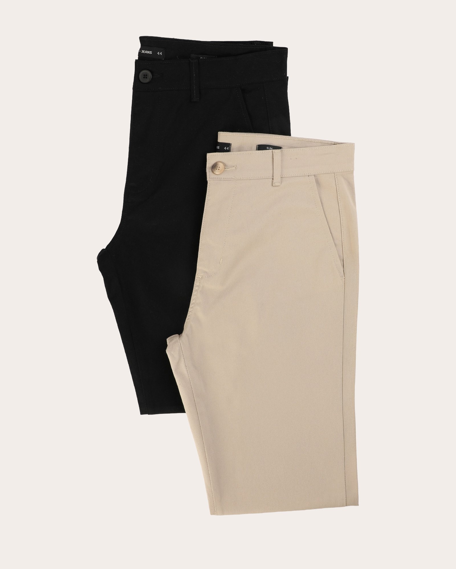 Kit calça sarja masculina 2 peças slim chino - multicor | Pool Jeans