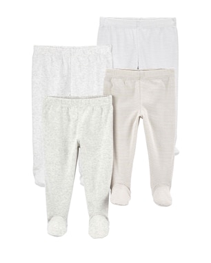 Enxoval bebê calça 4 peças mescla listrado - multicor | Carter's