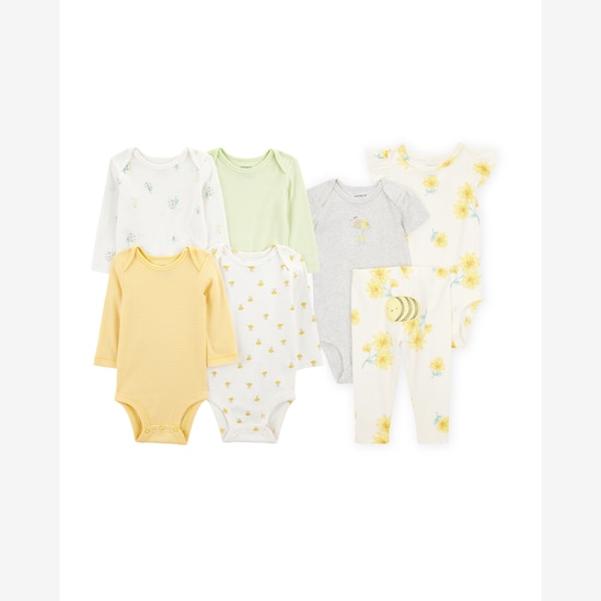 Enxoval bebê conjunto longo 7 peças abelinha - multicor | Carter's