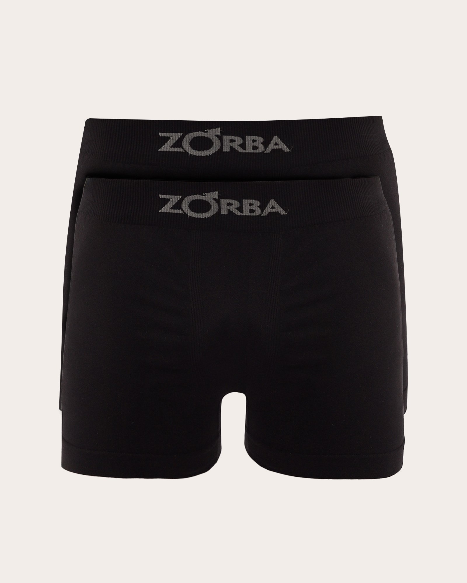 Kit cueca boxer 2 peças cós elástico - preta | Zorba