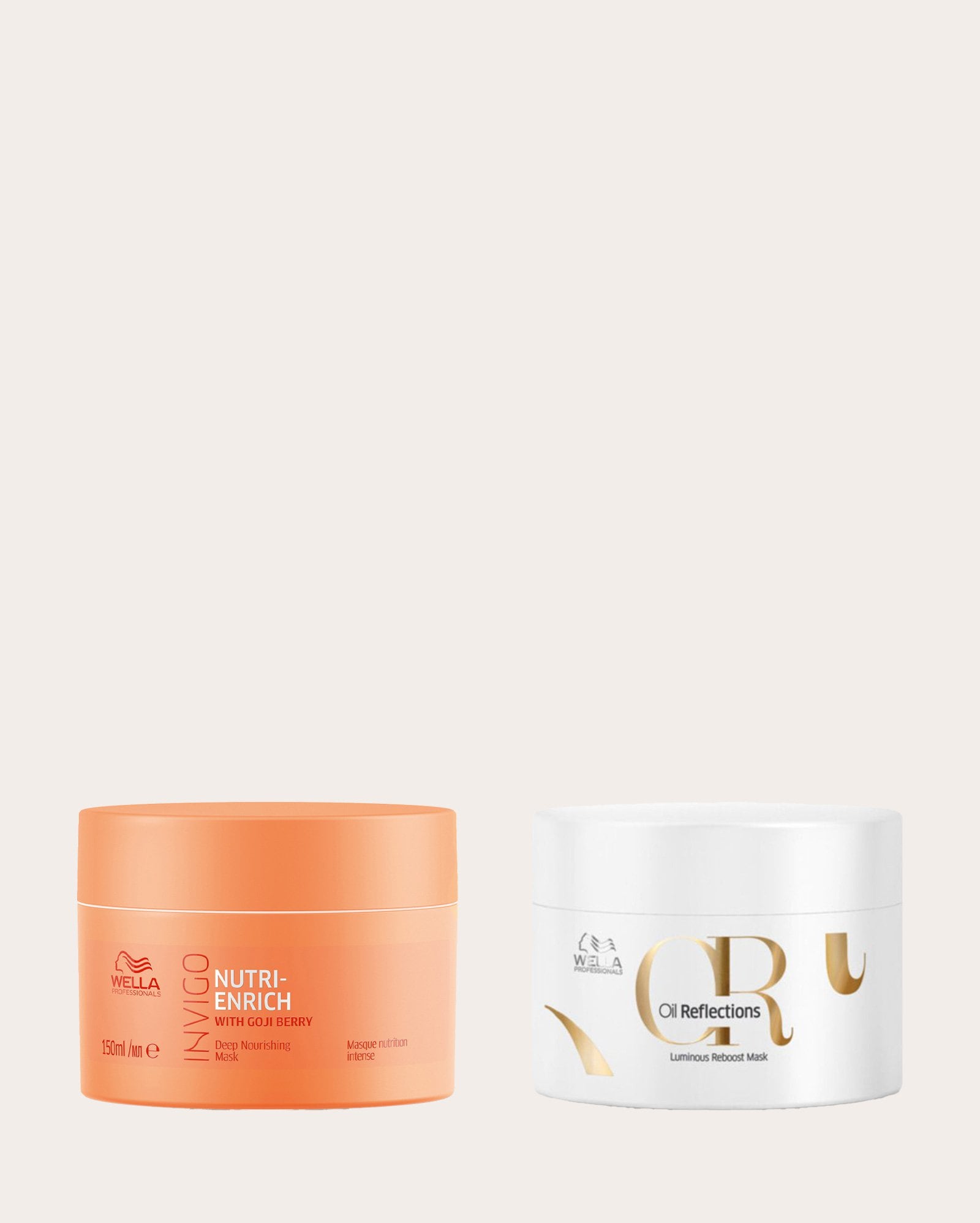 Kit máscara Invigo Nutri Enrich 150ml + máscara Oil Reflections 150ml | WELLA