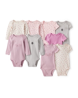 Kit body bebê 9 peças bichinhos floral - multicor | Carter's