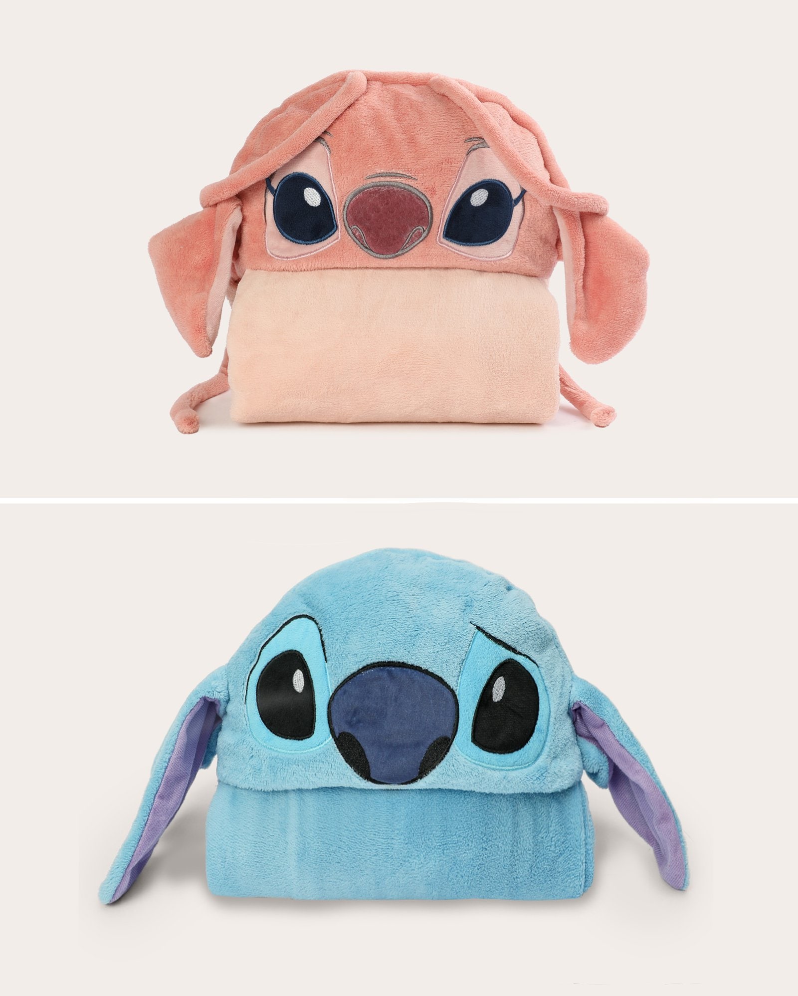 Kit manta infantil 2 peças em fleece com capuz Stitch - multicor | Casa Riachuelo